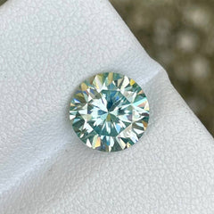 2.10 Carats Round Lab Grown Moissanite