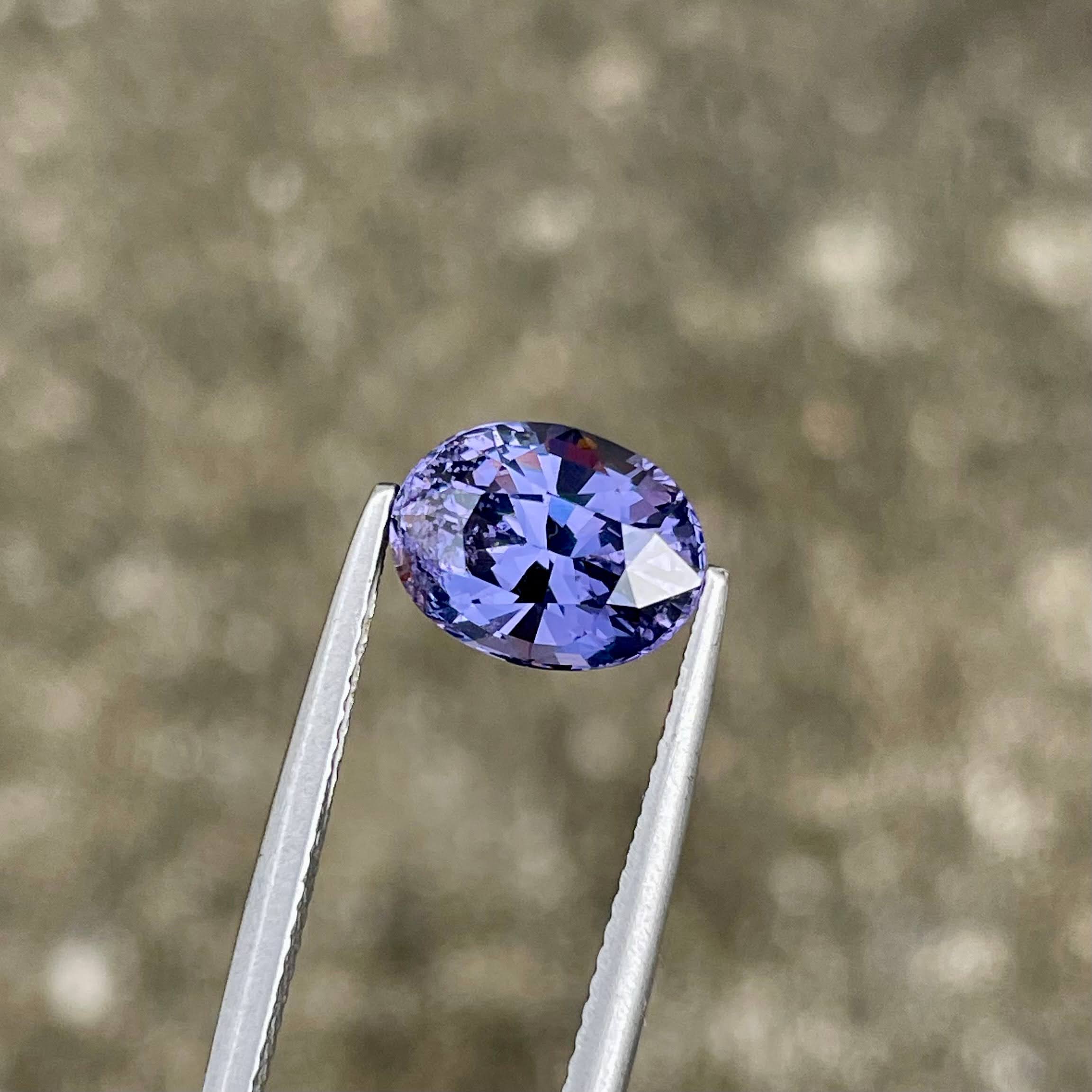 3.33 Carat Violet Purple Spinel Stone