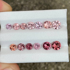 5.16ct Natural Burmese Spinel Lot Fancy Color Round