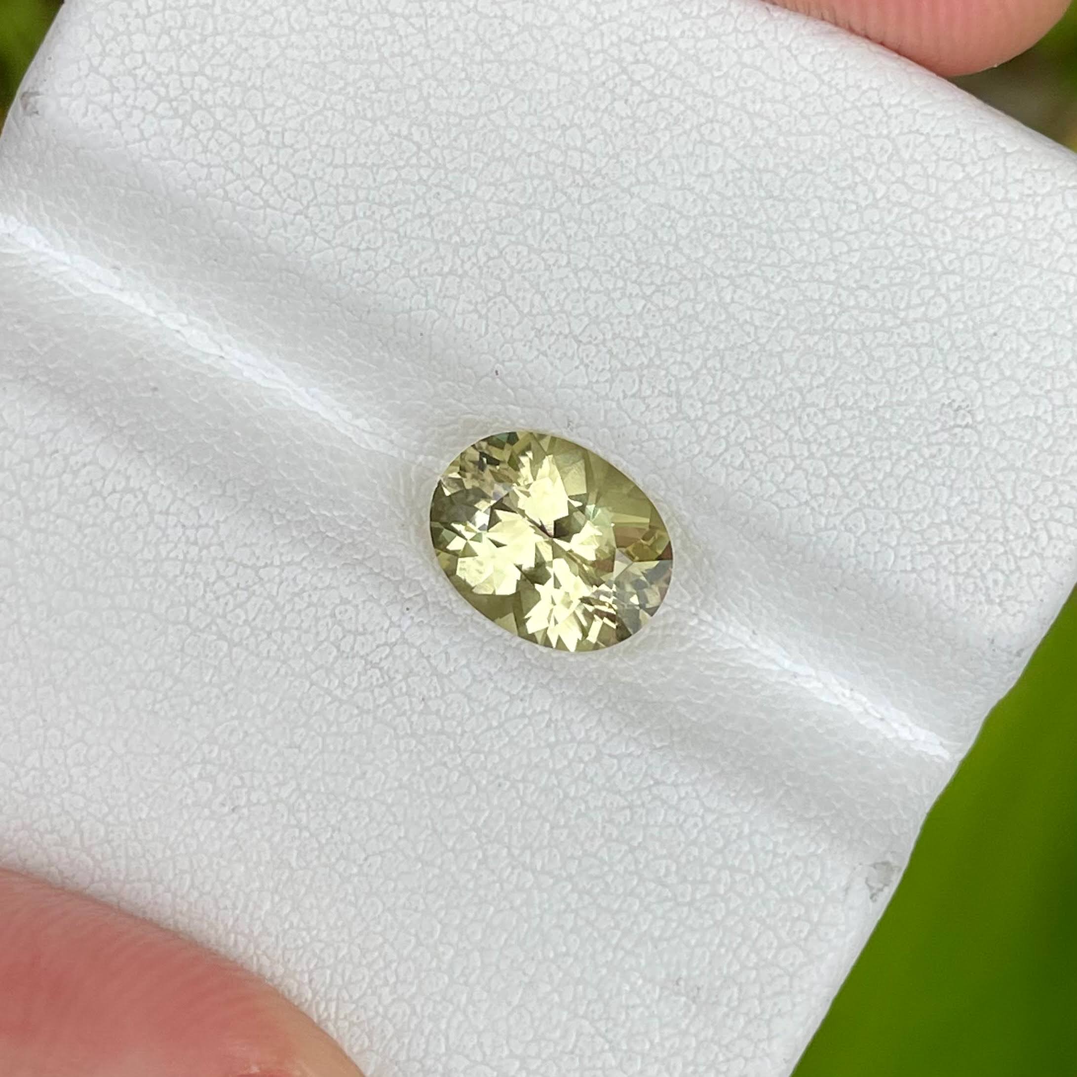 2.18 Carats Yellow Chrysoberyl Stone