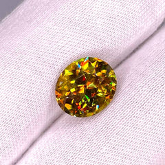 4.65 Carats Oval Cut Sphene Gemstone