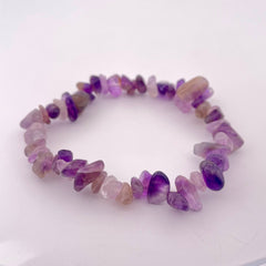 Handmade Amethyst Gems Beaded Bracelet