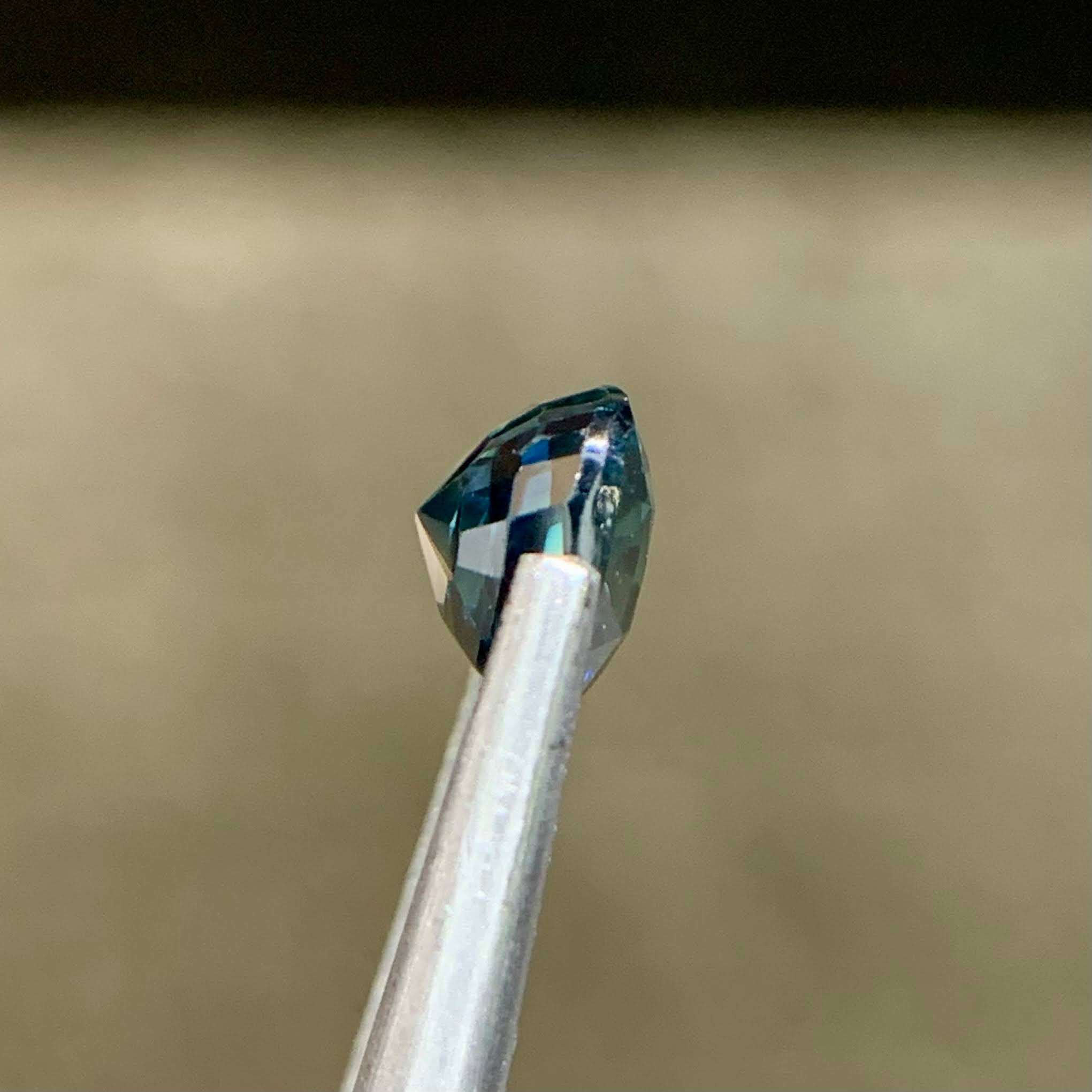 1.49ct Teal Sapphire Cushion Cut