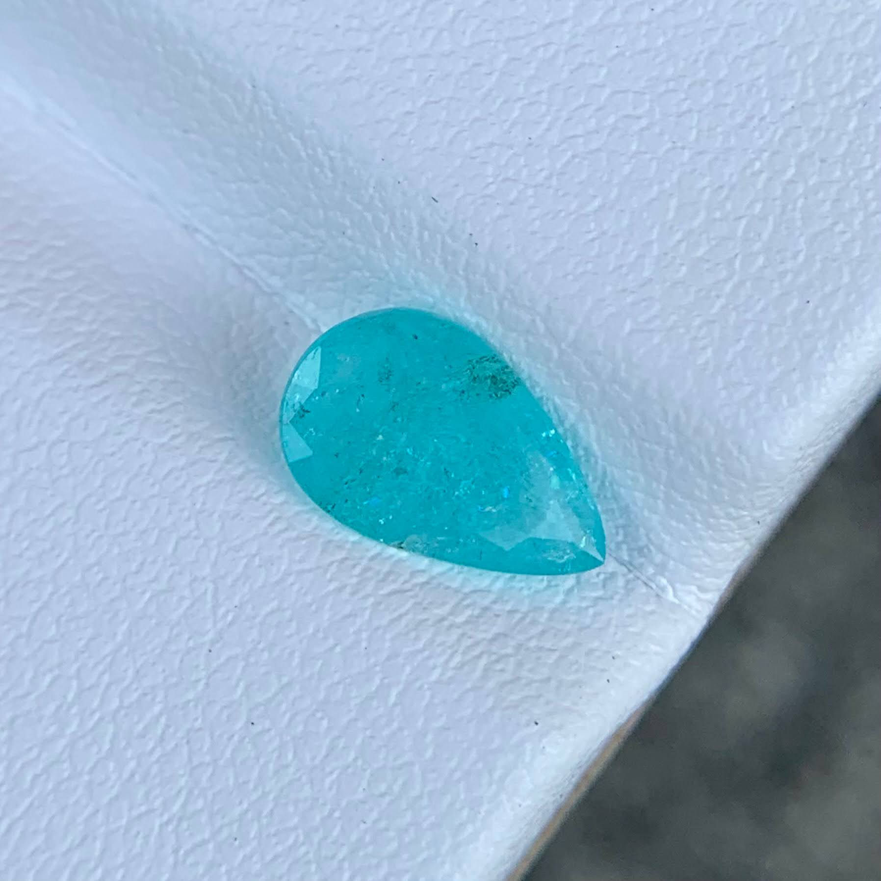 1.24 Ct ICA Certified Paraiba Tourmaline Pear