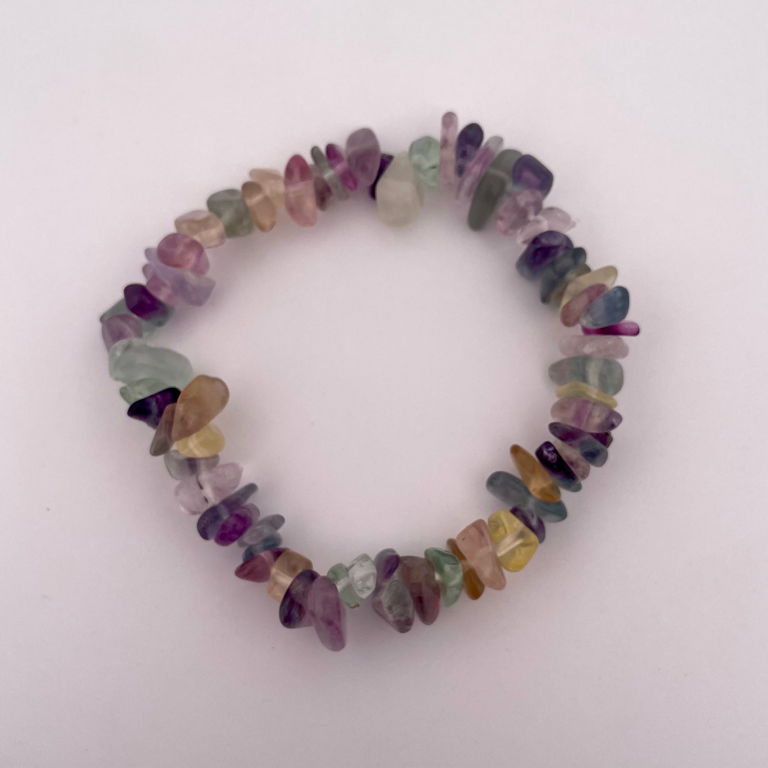 Handmade Fluorite Stone Beaded Bracelet