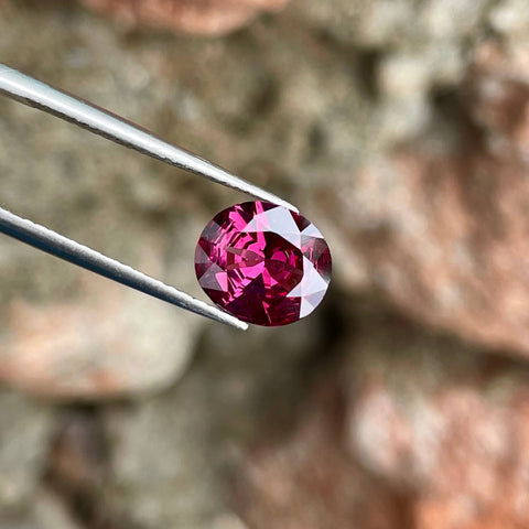 2.05 Carat Rich Pink Garnet Stone