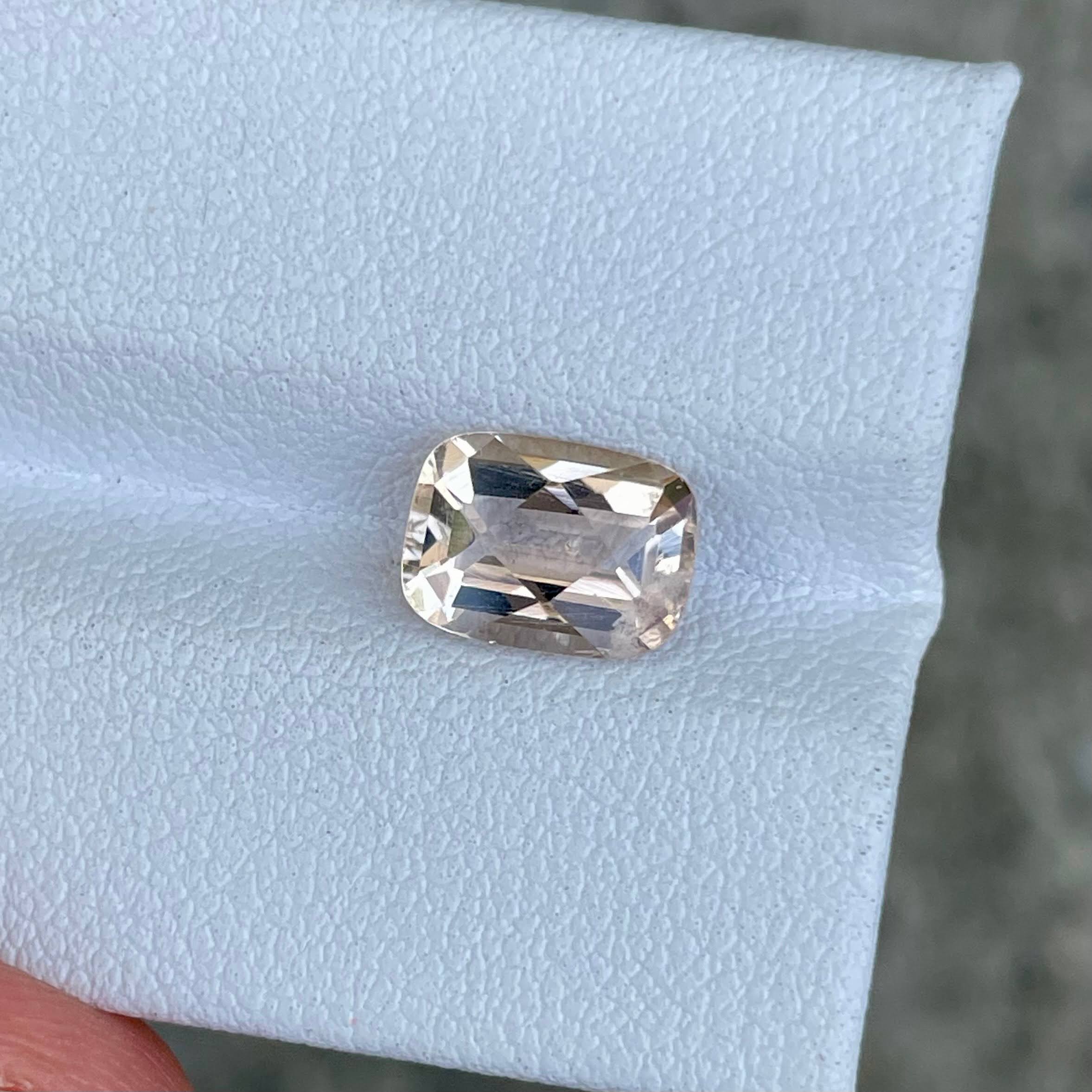 2.17 Carats Peach Topaz Cushion Stone