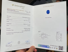 2.73 Carats Certified Blue Sapphire