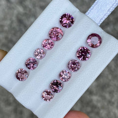 6.20 carats 12 Piece Pink Spinel Lot