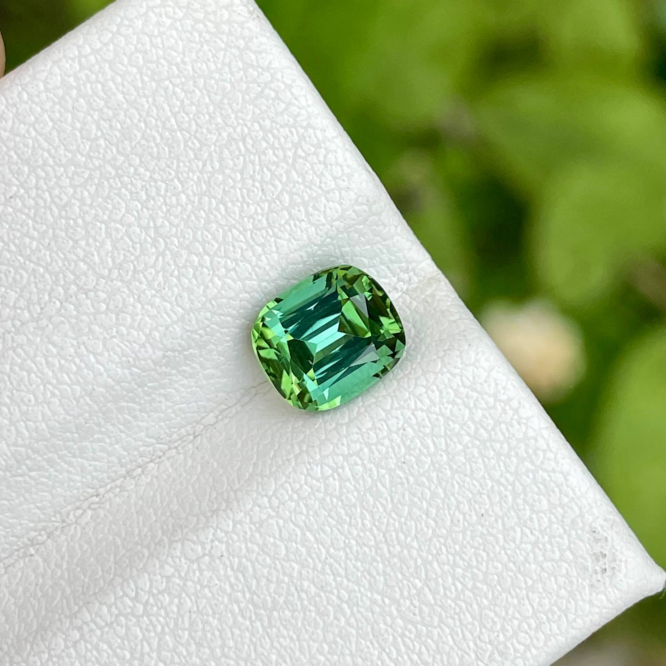 1.85 Carat Mint Green Tourmaline Stone