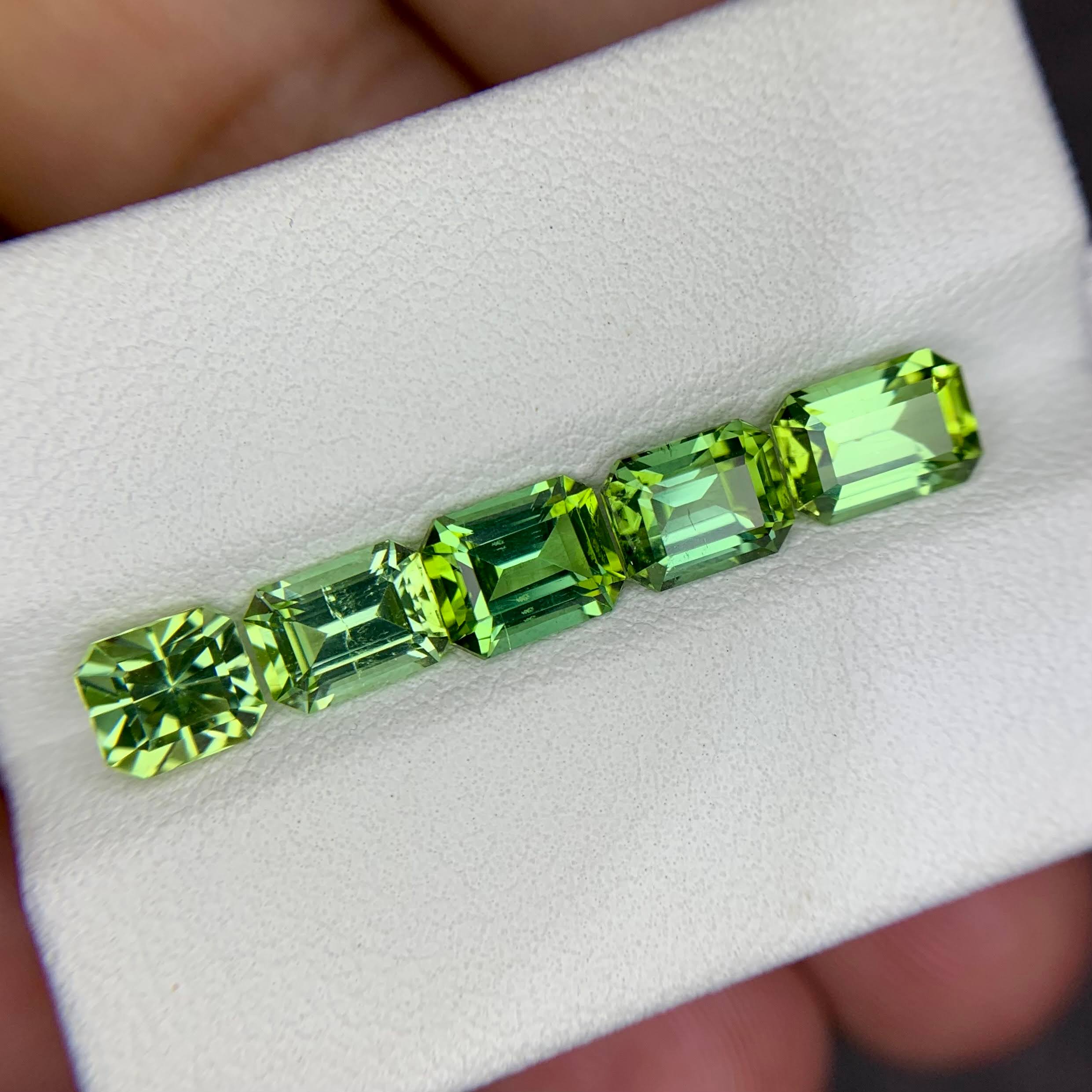 4.98ct Greenish Blue Afghan Tourmaline Lot