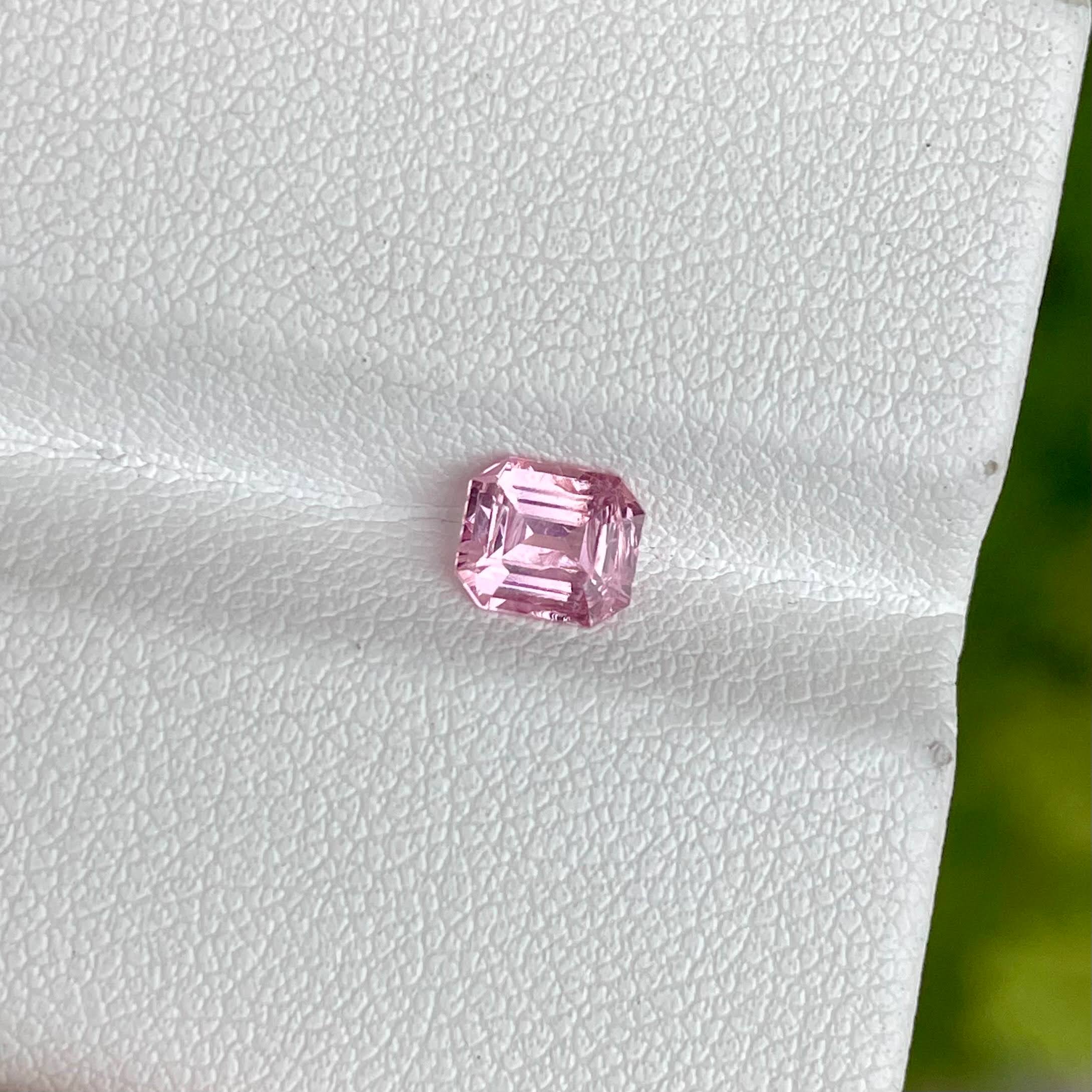 0.84 Carats Pink Spinel Stone Emerald