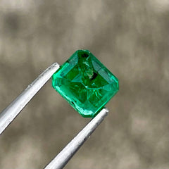 0.52ct Rich Green Zambian Emerald Emerald Cut
