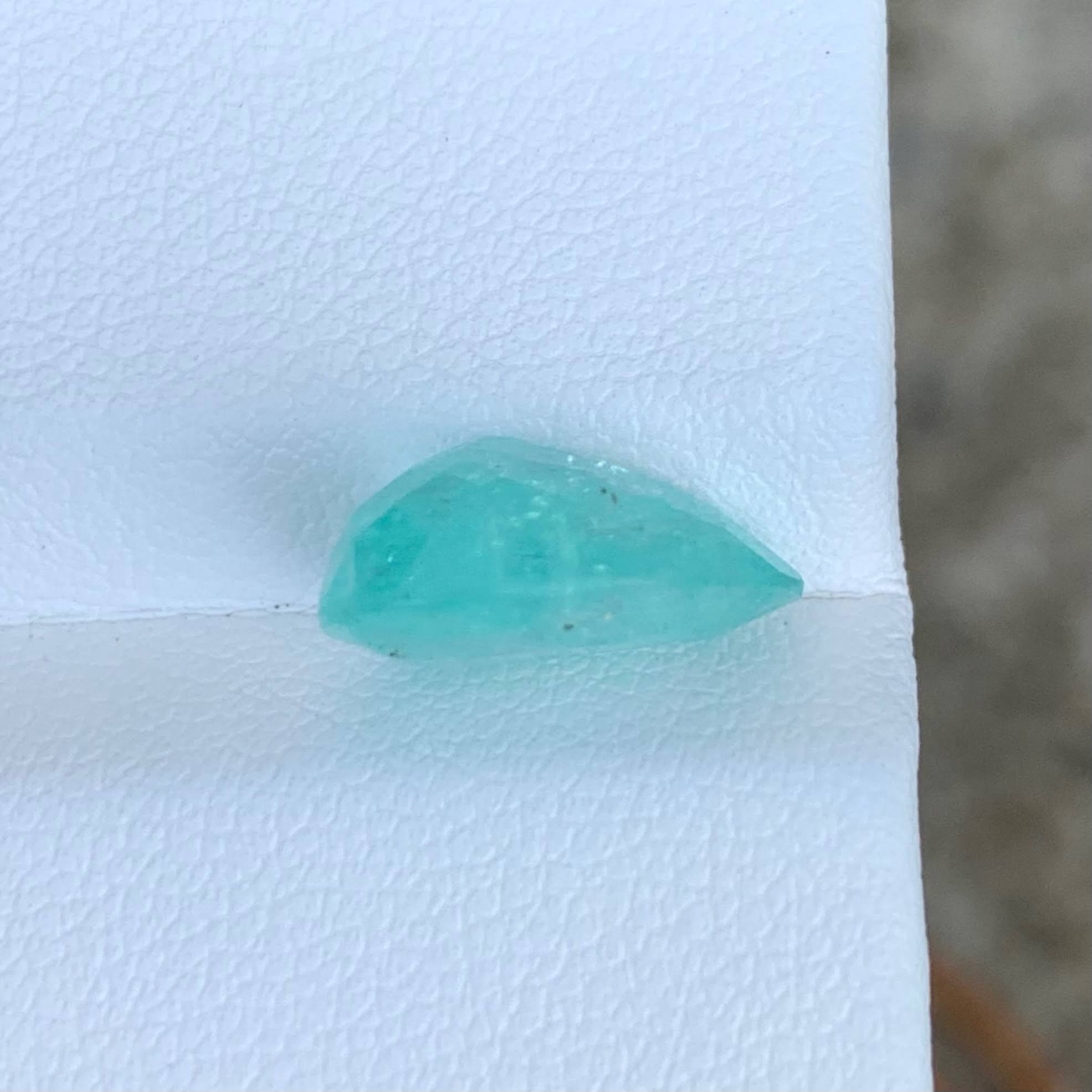 4.40ct Certified Paraiba Tourmaline Pear