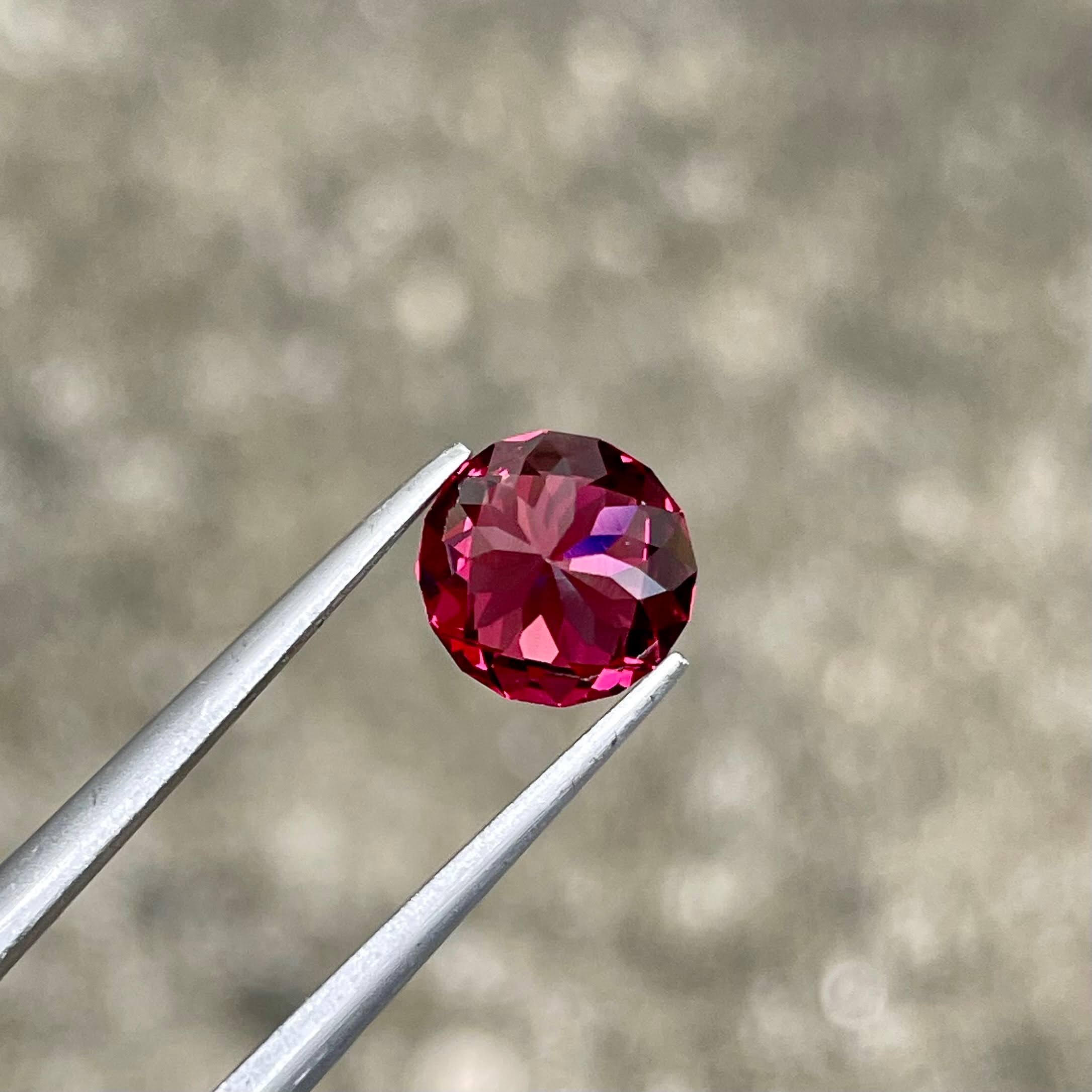 2.27 Carat Reddish Pink Garnet Stone