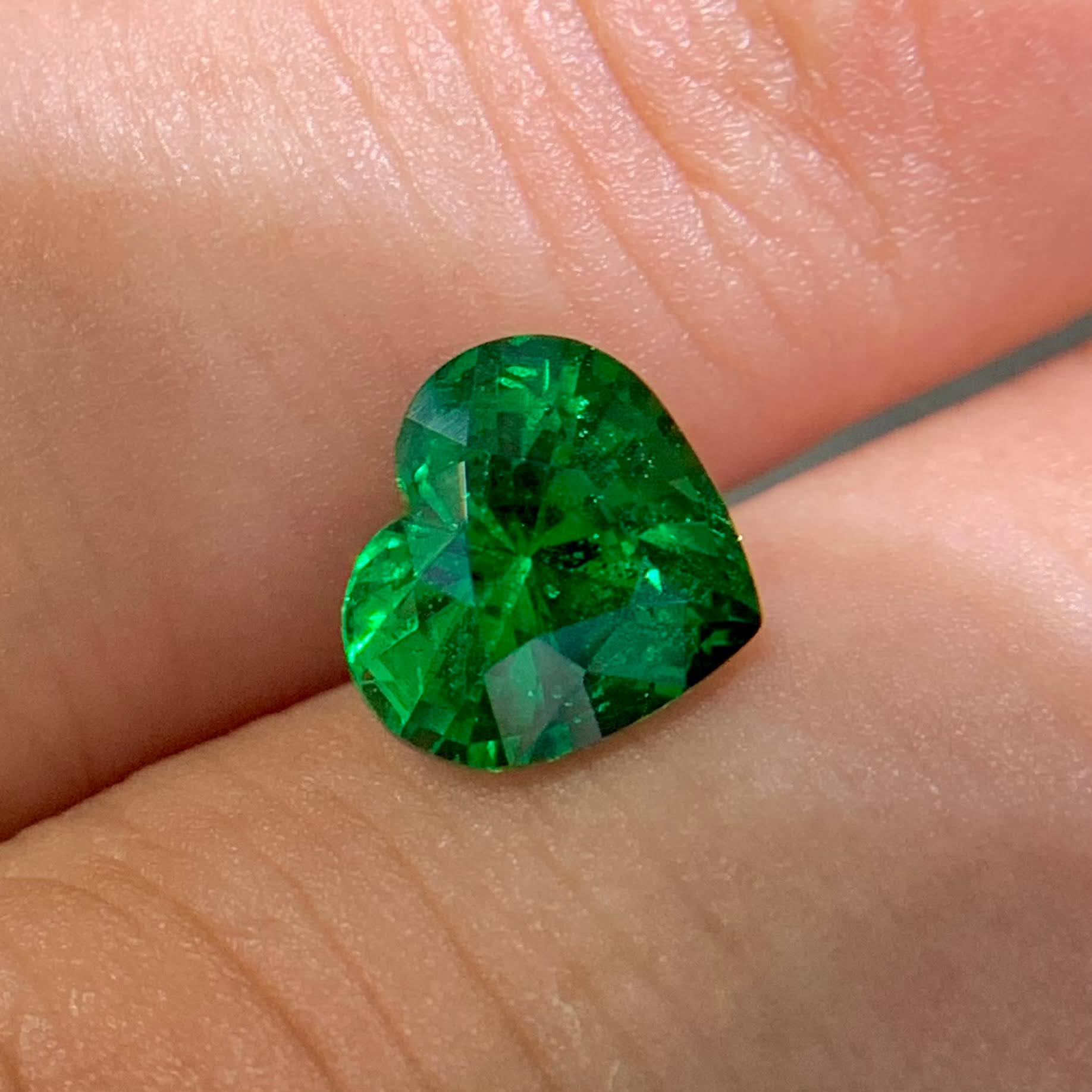 2.12Ct Green Tsavorite Heart