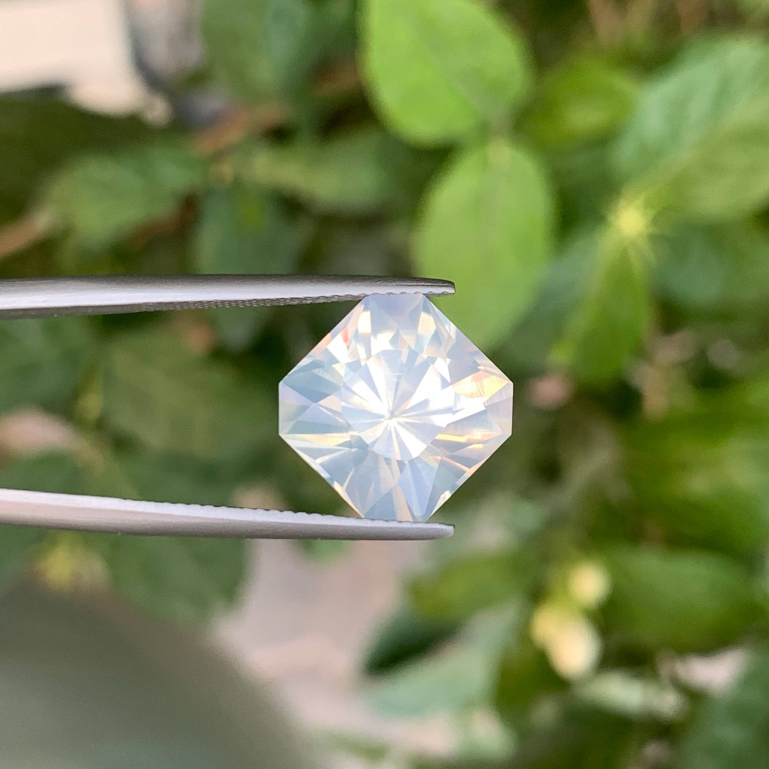 8.60 Carat Faceted Milky Quartz