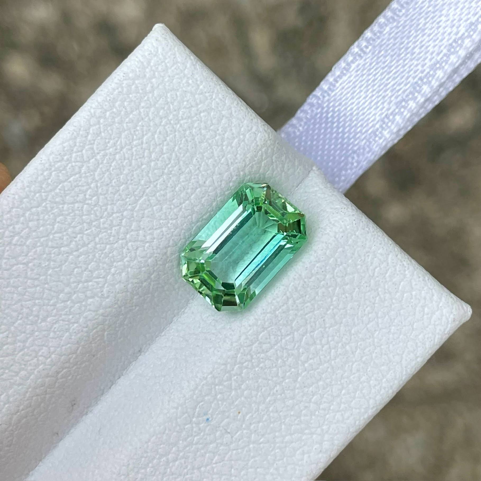 2.72 Carat Mint Green Tourmaline Stone