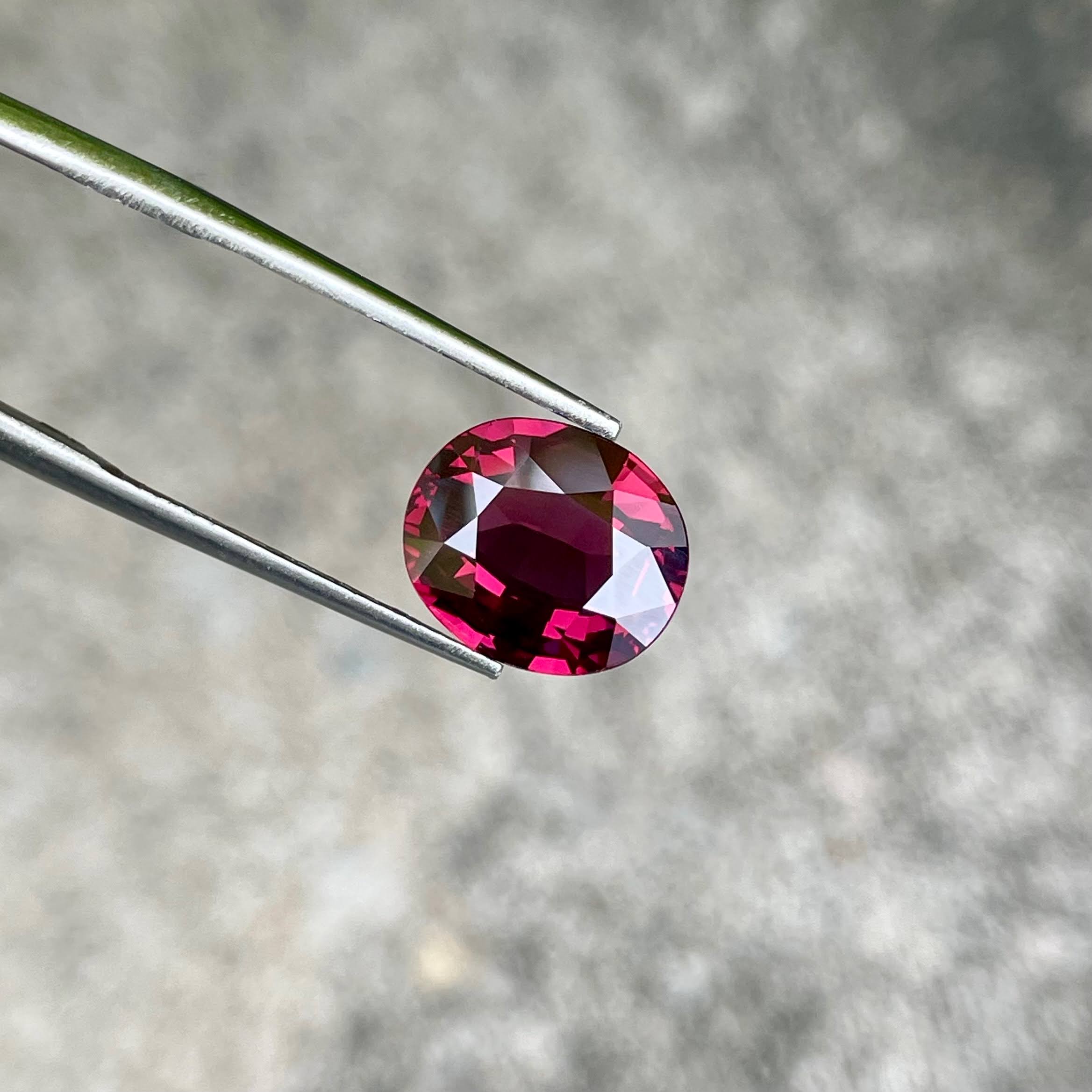 4.30 Carats Red Burmese Faceted Spinel