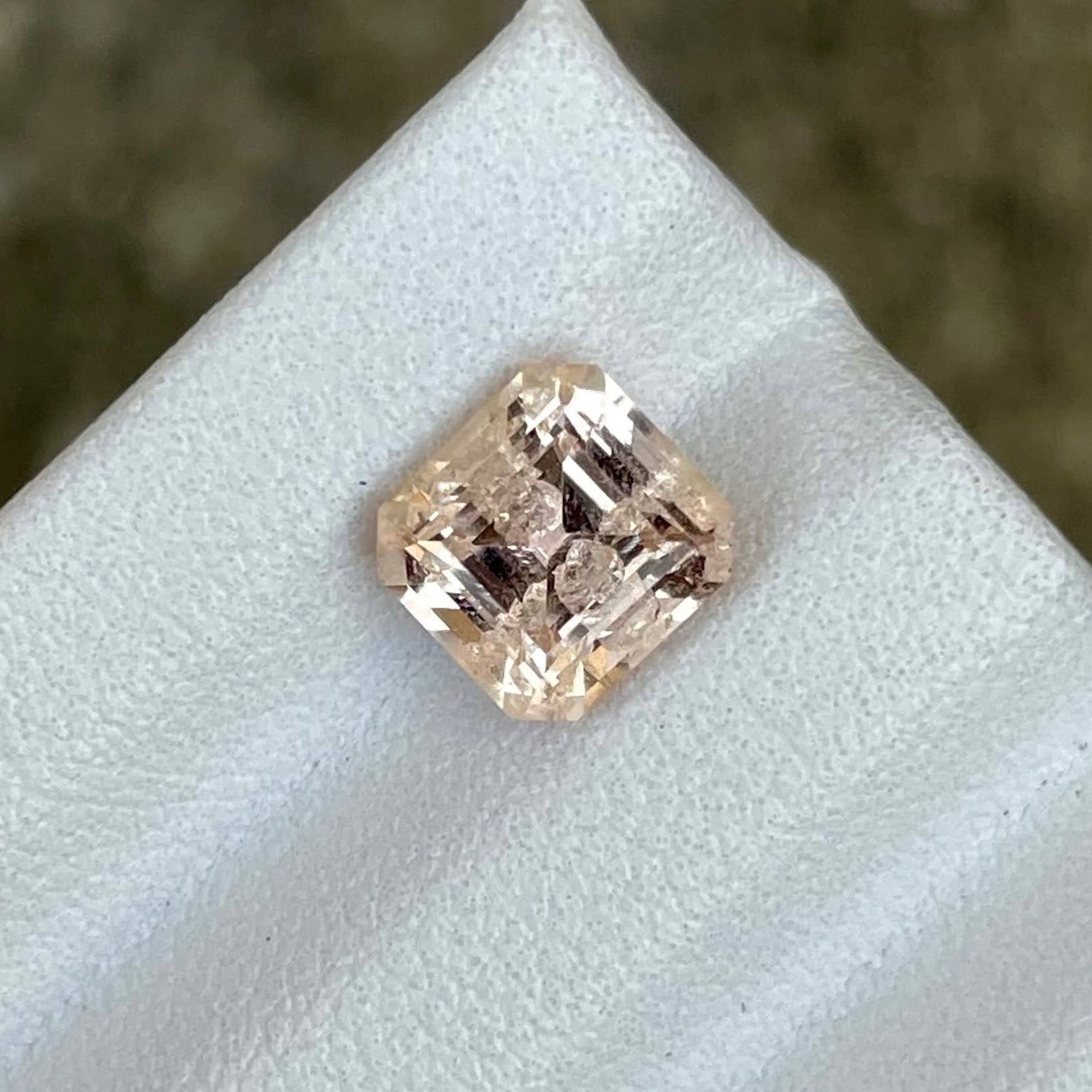 2.32 Carats Imperial Topaz Asscher Cut