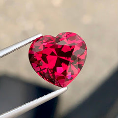 7.38ct Pinkish Red Garnet Heart Shape