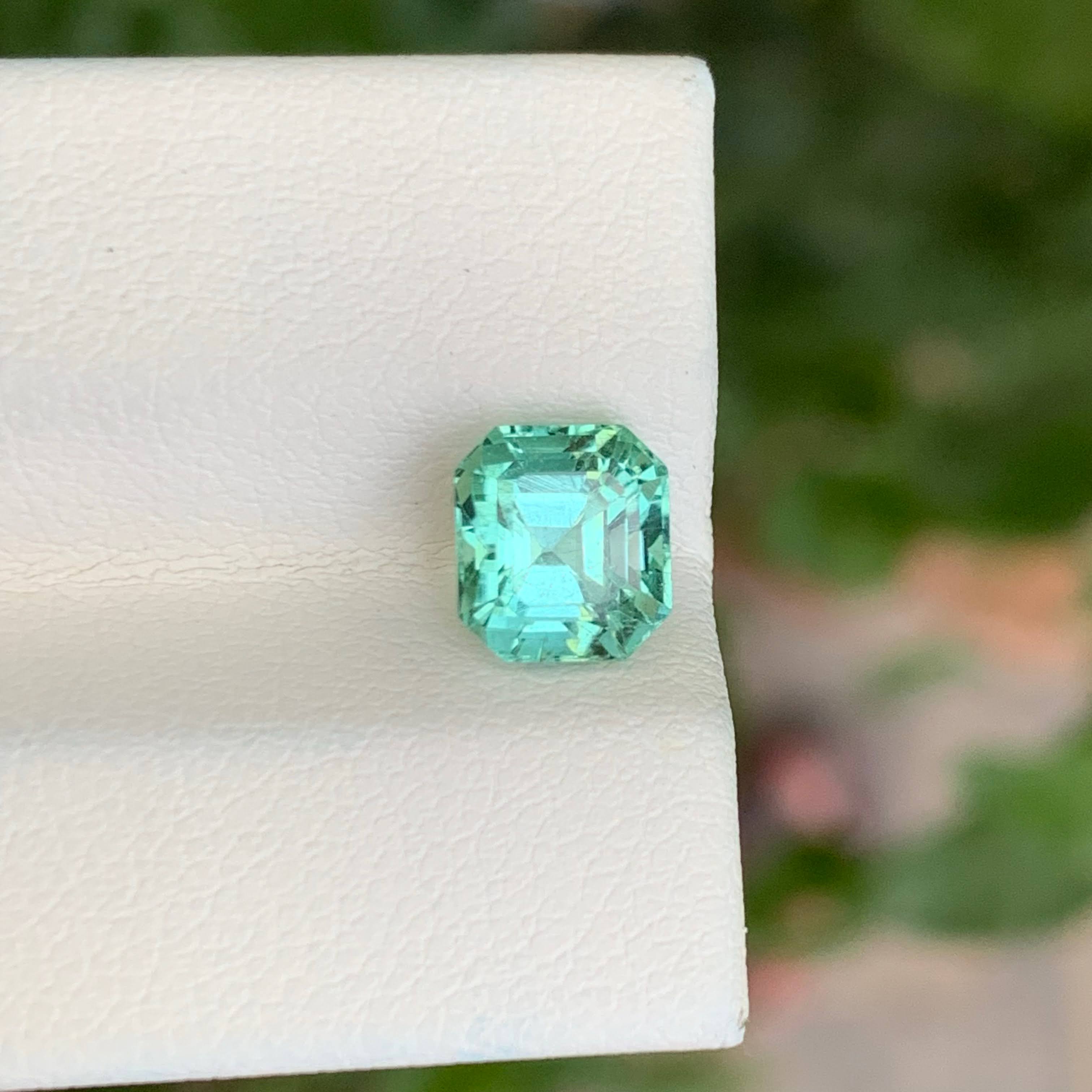 1.80 Carat Sea Foam Blue Tourmaline
