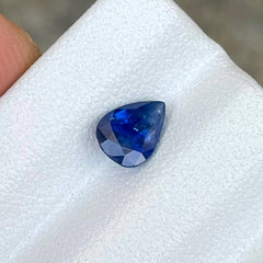 0.87 Carats Blue Sapphire Pear Cut Gem