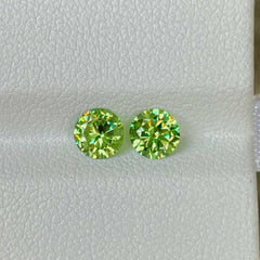 1.10 carats Demantoind Garnet Pair
