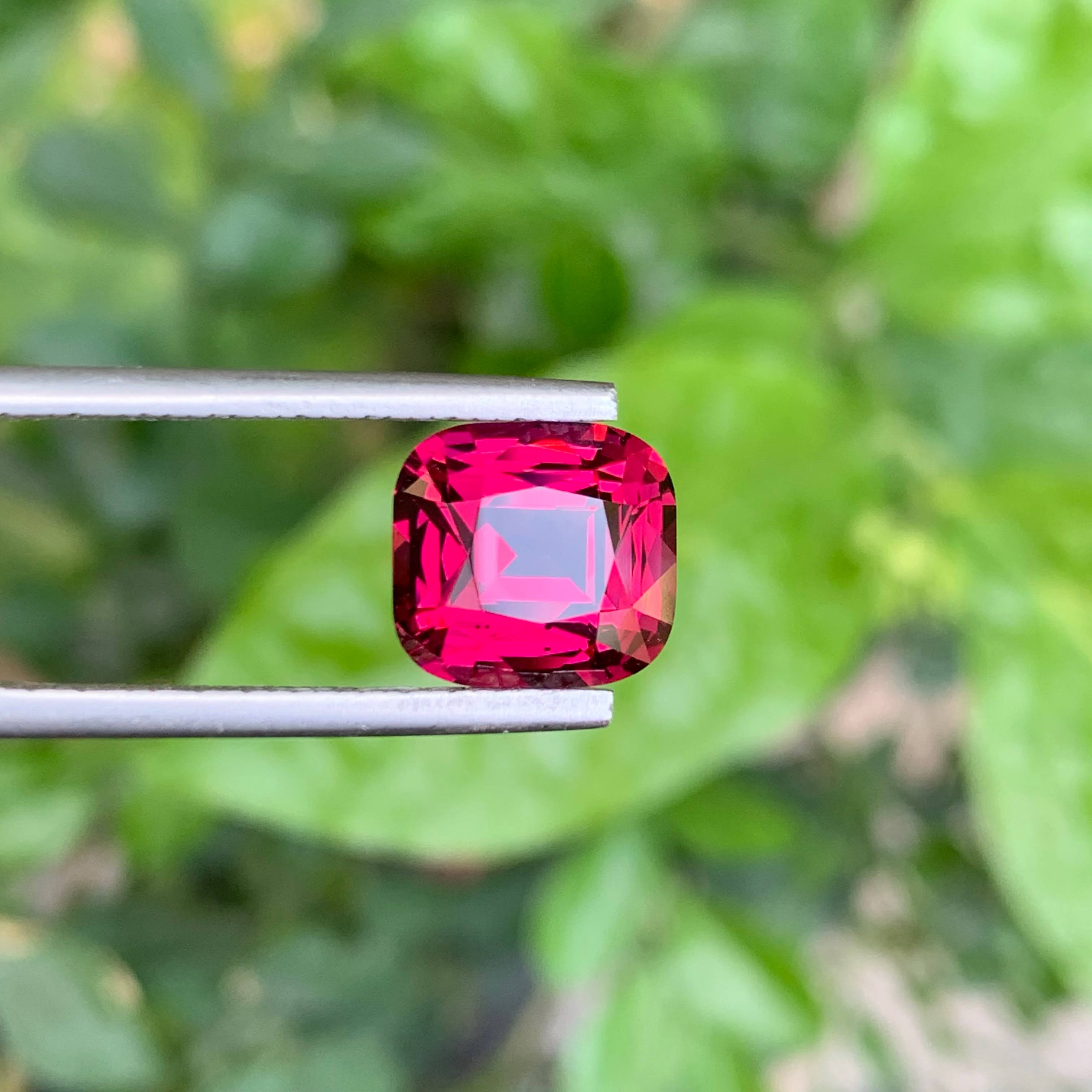 4.80 Carat Pinkish Red Umbalite Garnet