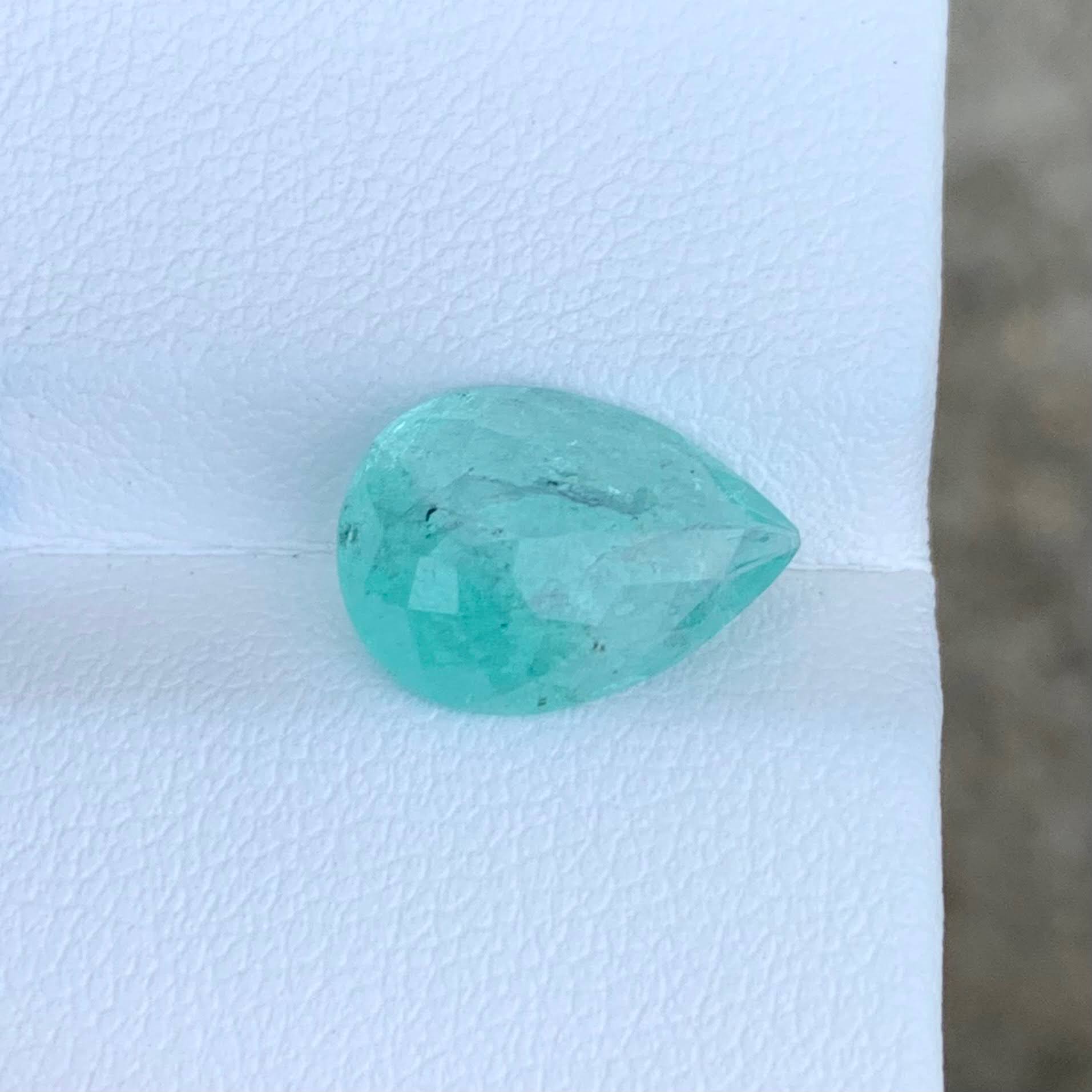 4.40ct Certified Paraiba Tourmaline Pear