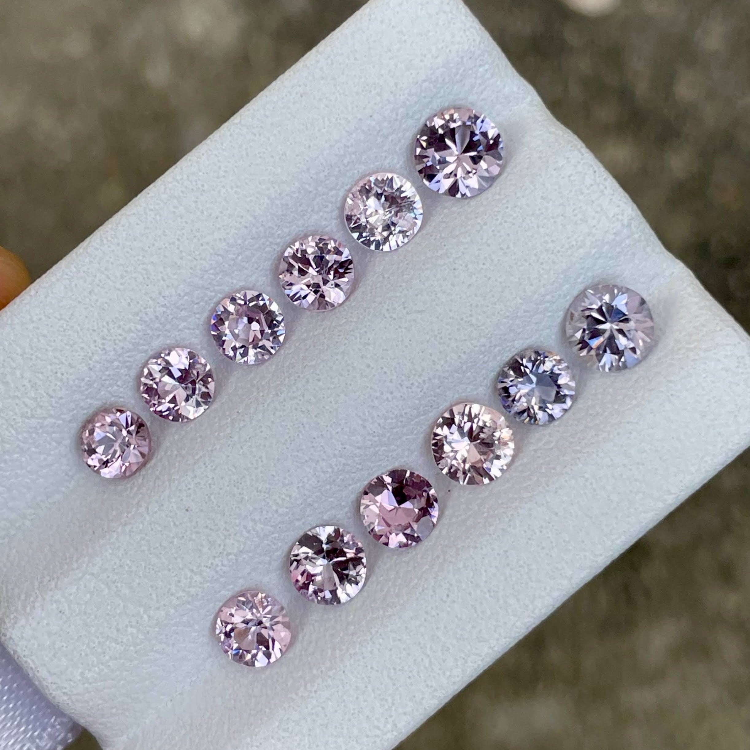 4.46 Carats 13 Piece Pink Spinel Lot