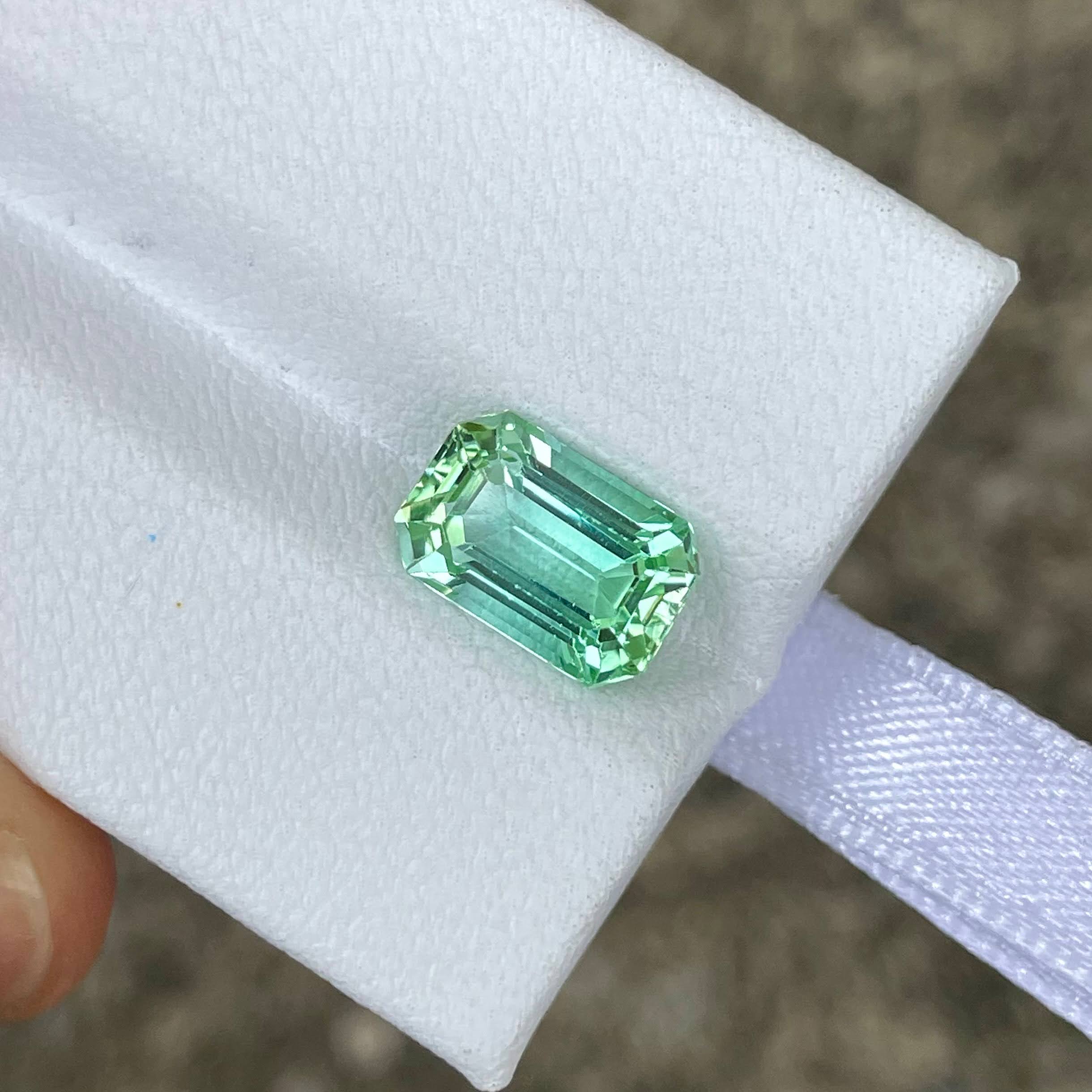 2.72 Carat Mint Green Tourmaline Stone