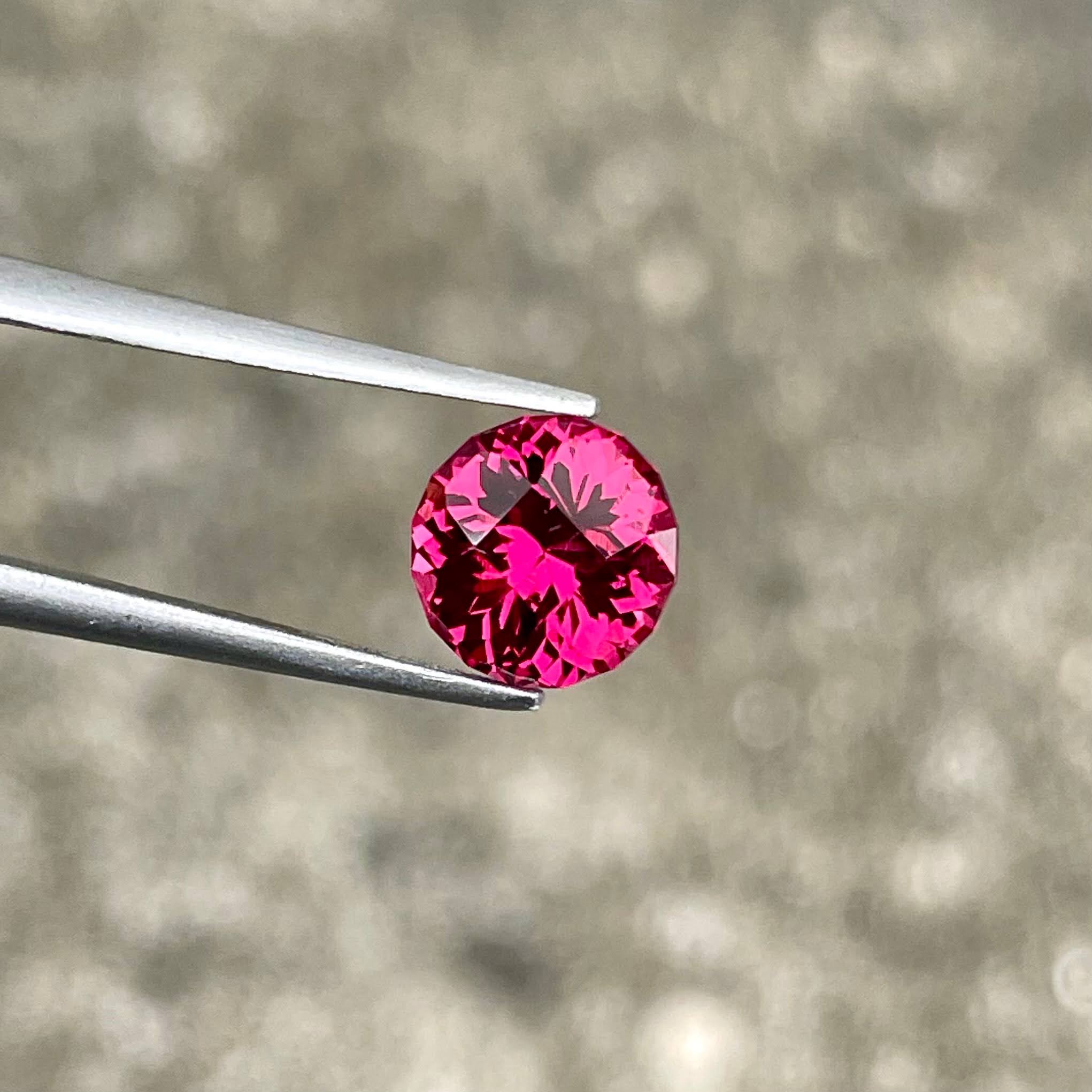2.27 Carat Reddish Pink Garnet Stone