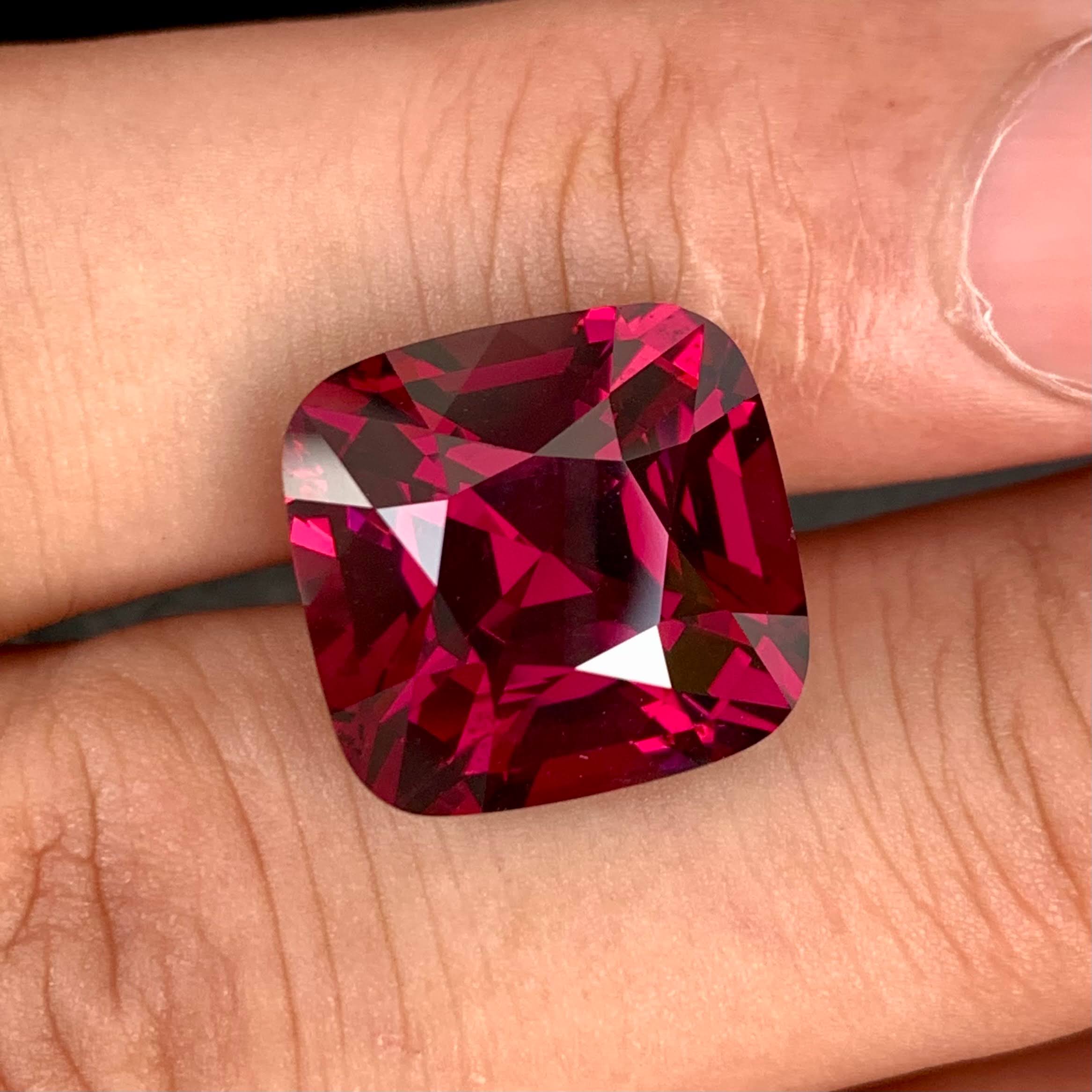 17-14-carats-bright-pinkish-red-garnet-cushion-brilliant-cut-tanzania
