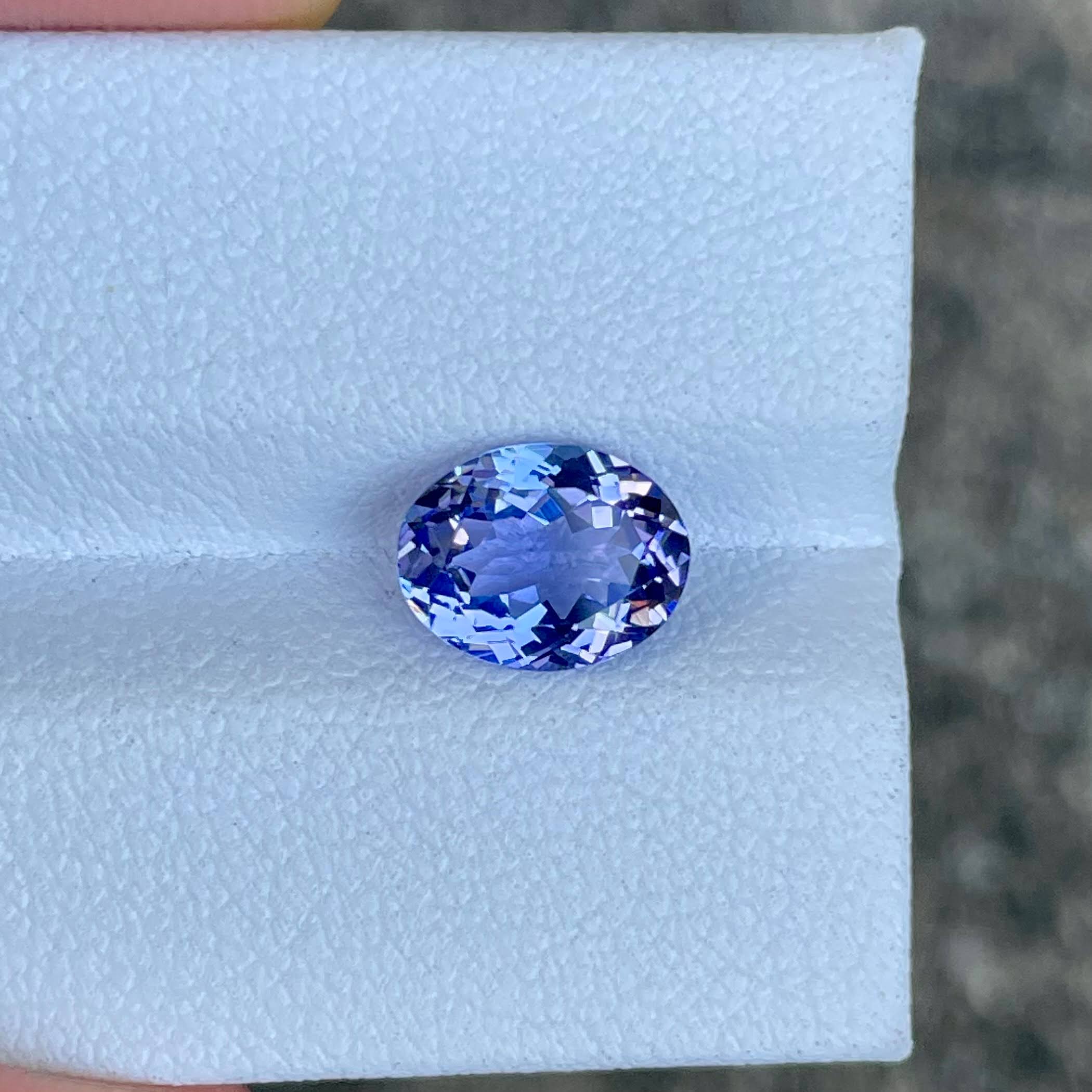 2.18 Carats Blue Tanzanite Oval Stone 