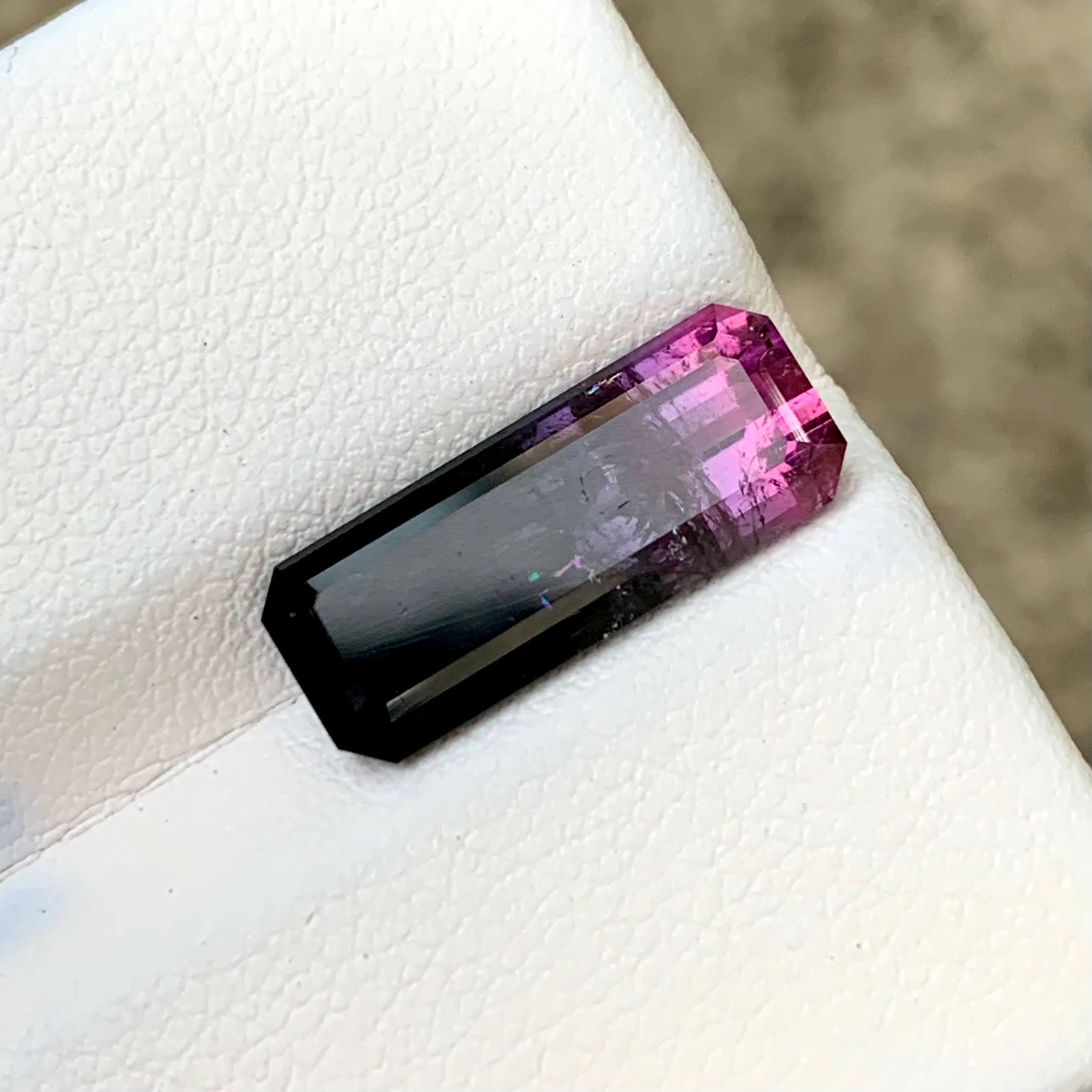 4.85ct Rare Bi-Color Tourmaline Emerald