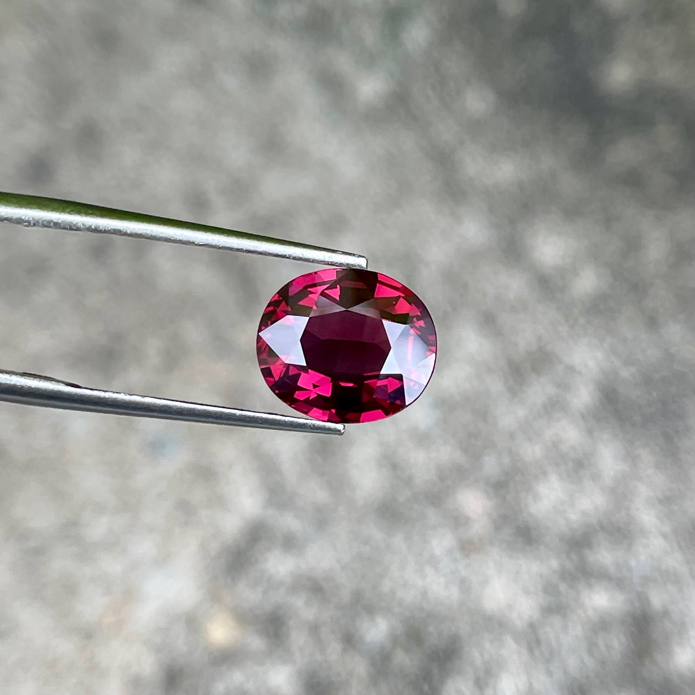 4.30 Carats Red Burmese Faceted Spinel