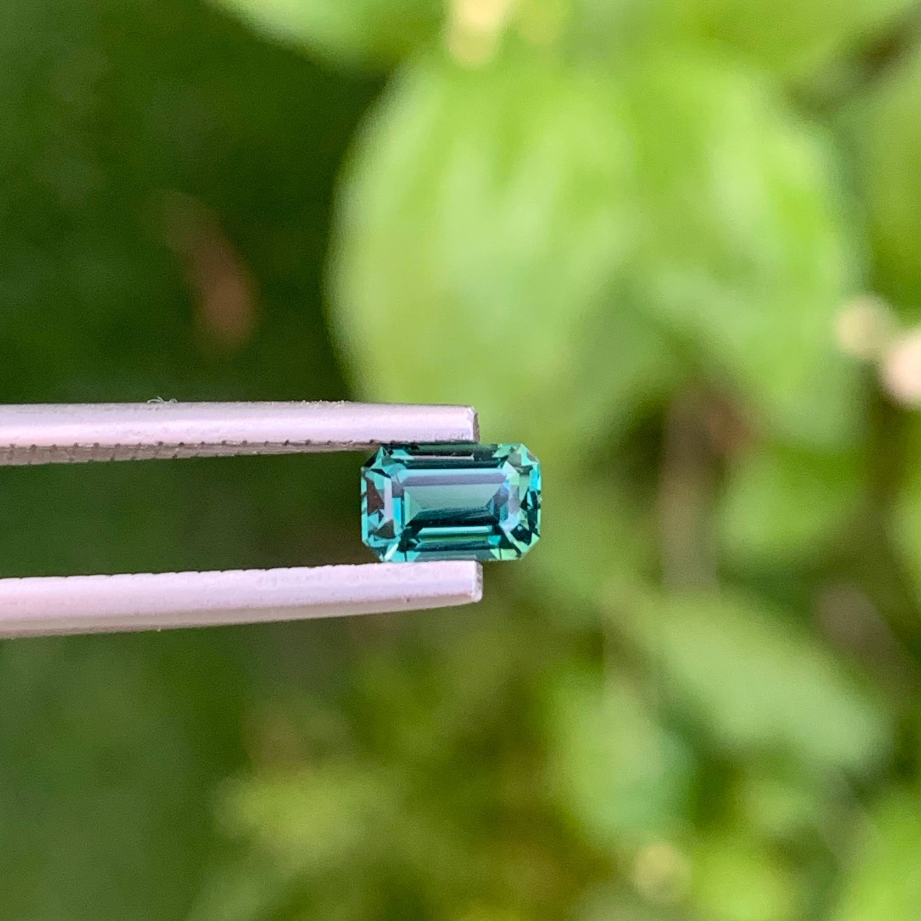 0.90 Carats Greenish Blue Tourmaline