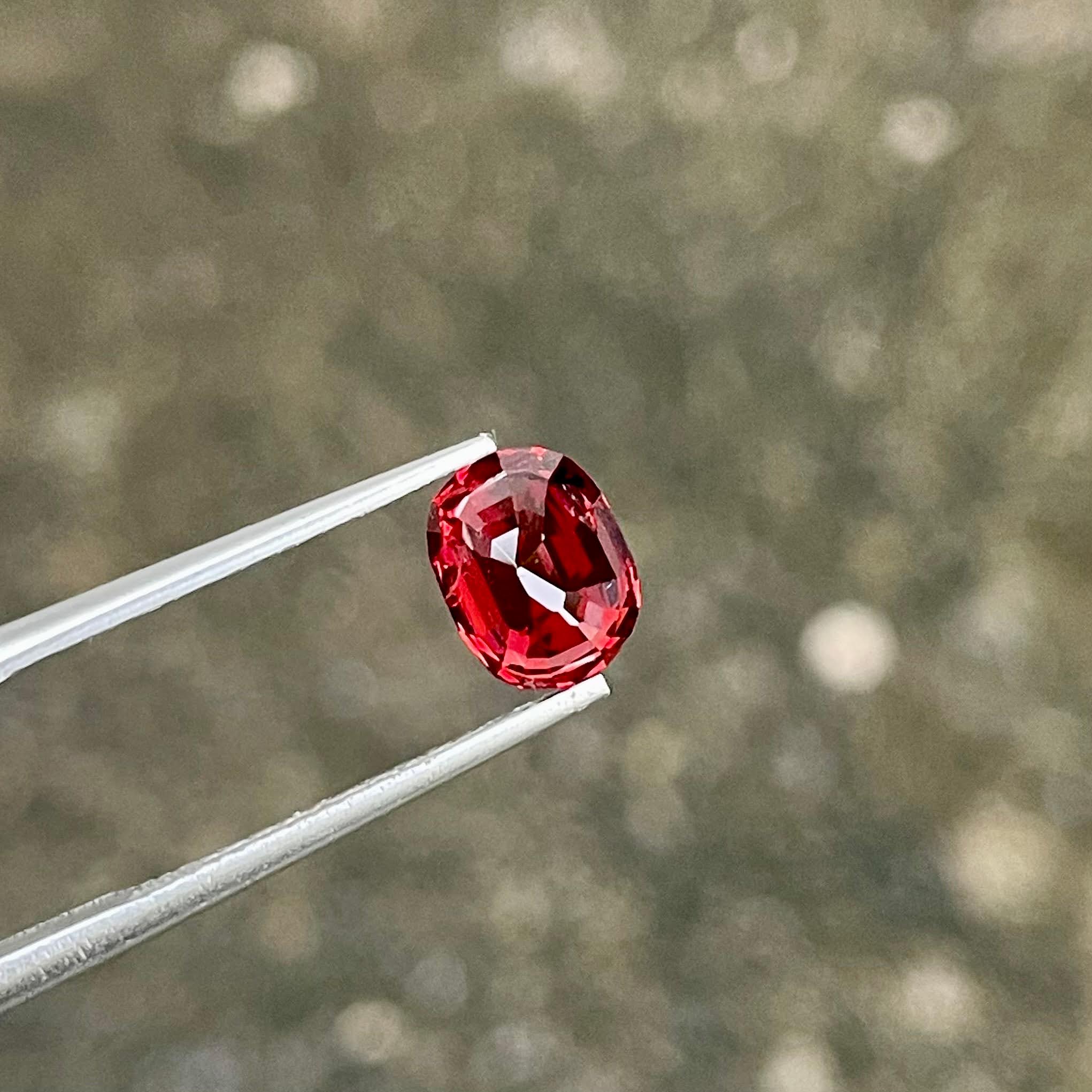 2.09 Carats Red Spinel Cushion Stone