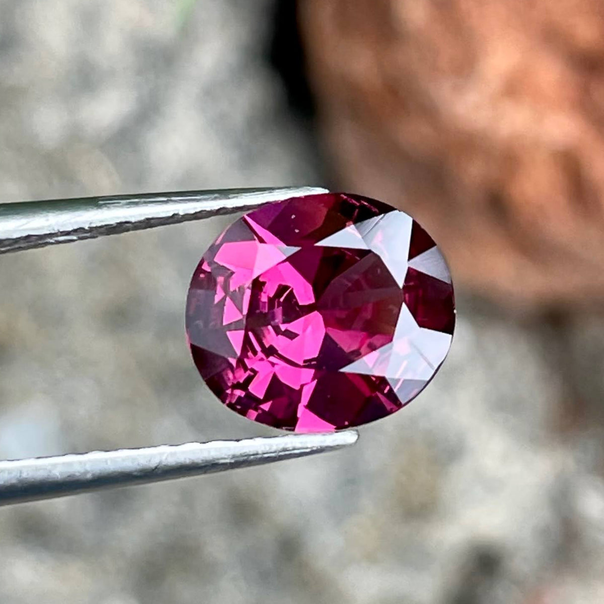 2.05 Carat Rich Pink Garnet Stone