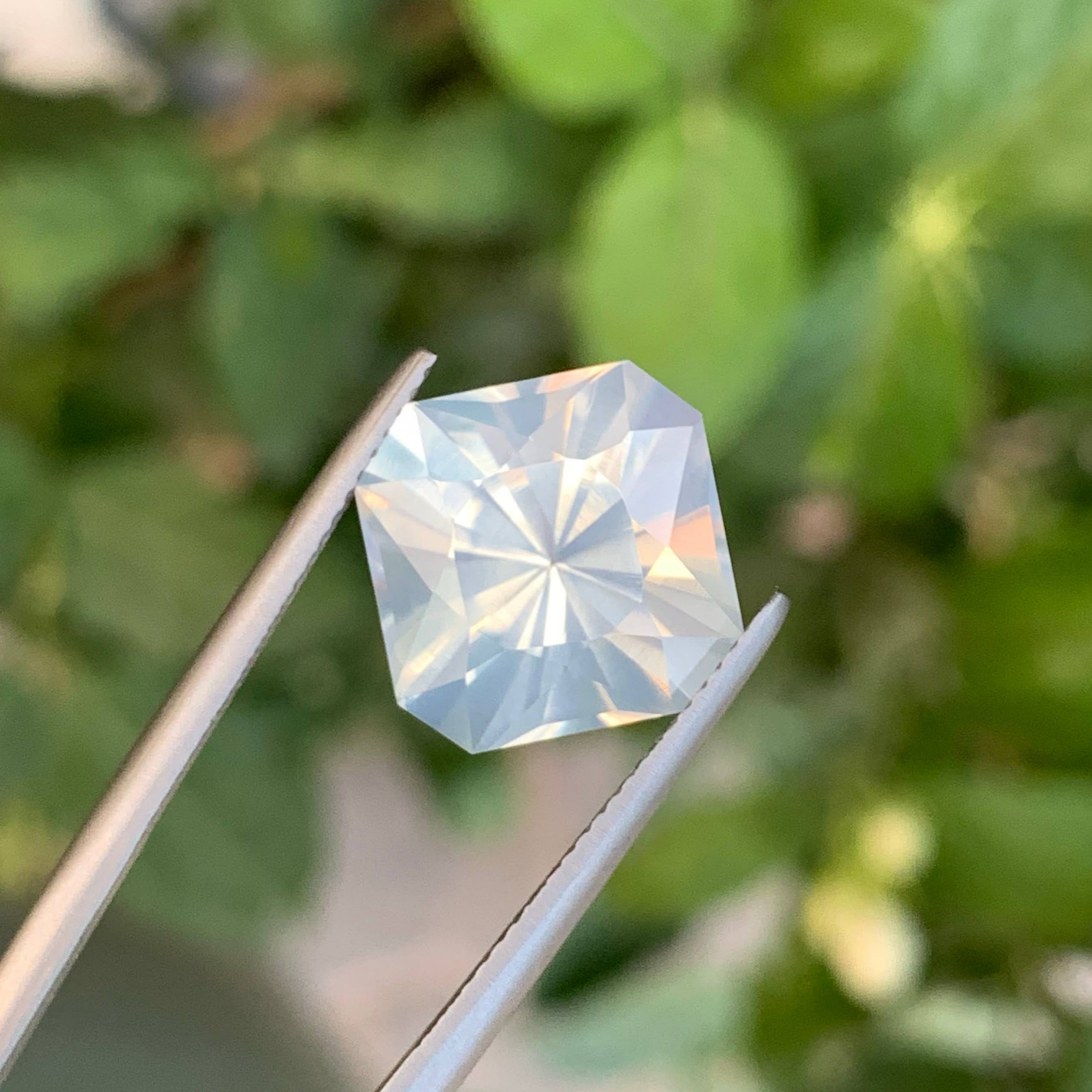 8.60 Carat Faceted Milky Quartz