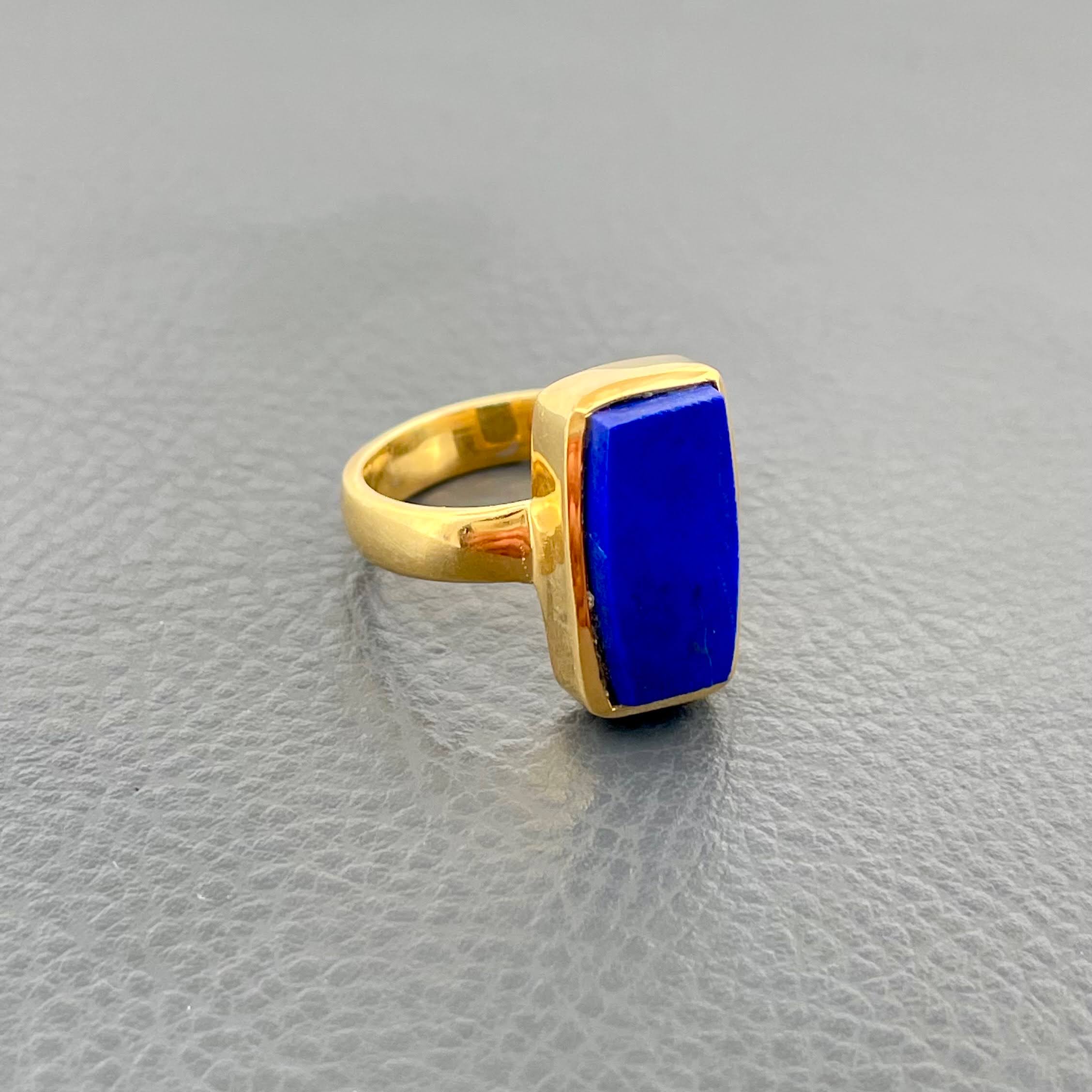 Handmade Blue Lapis Lazuli Silver Ring