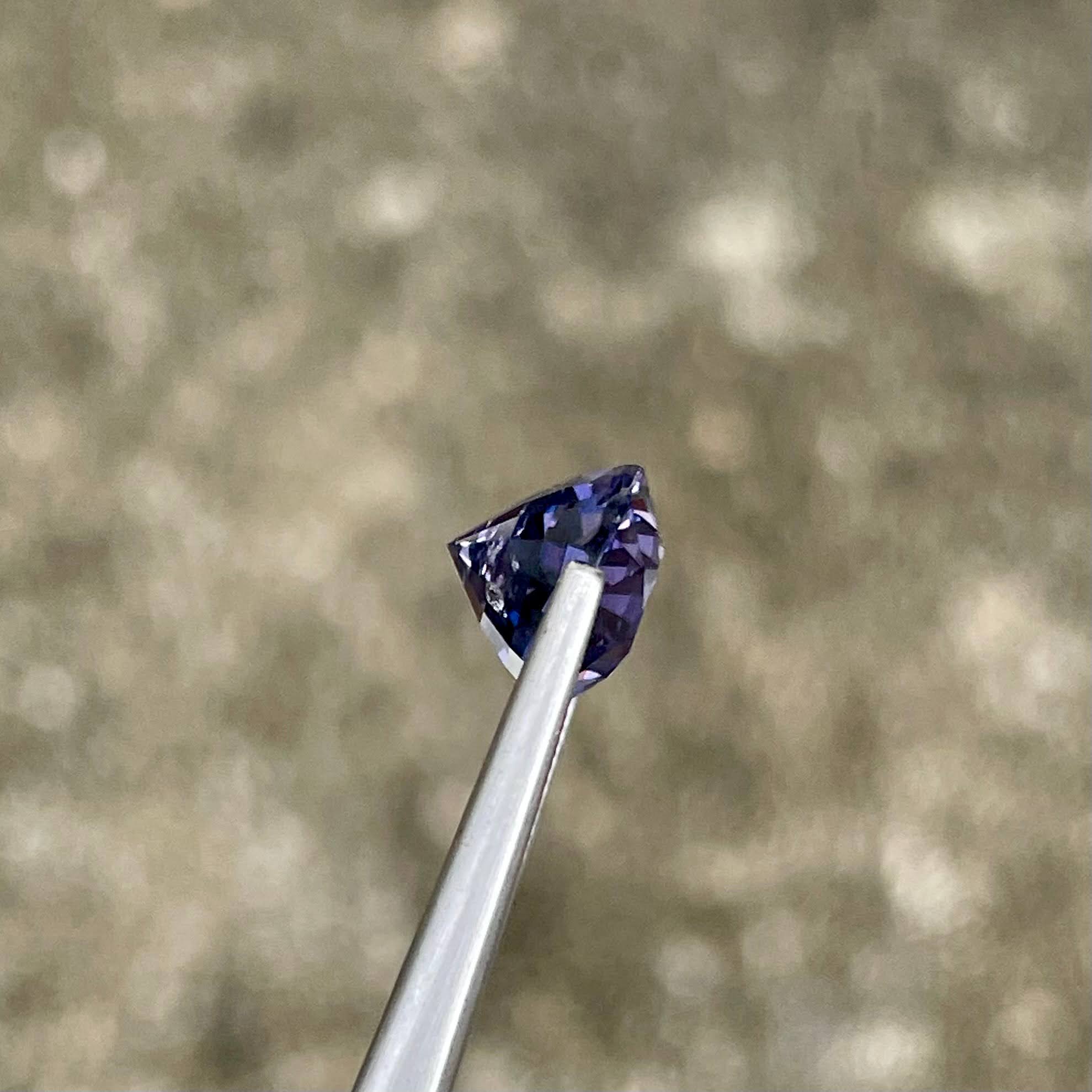 3.33 Carat Violet Purple Spinel Stone