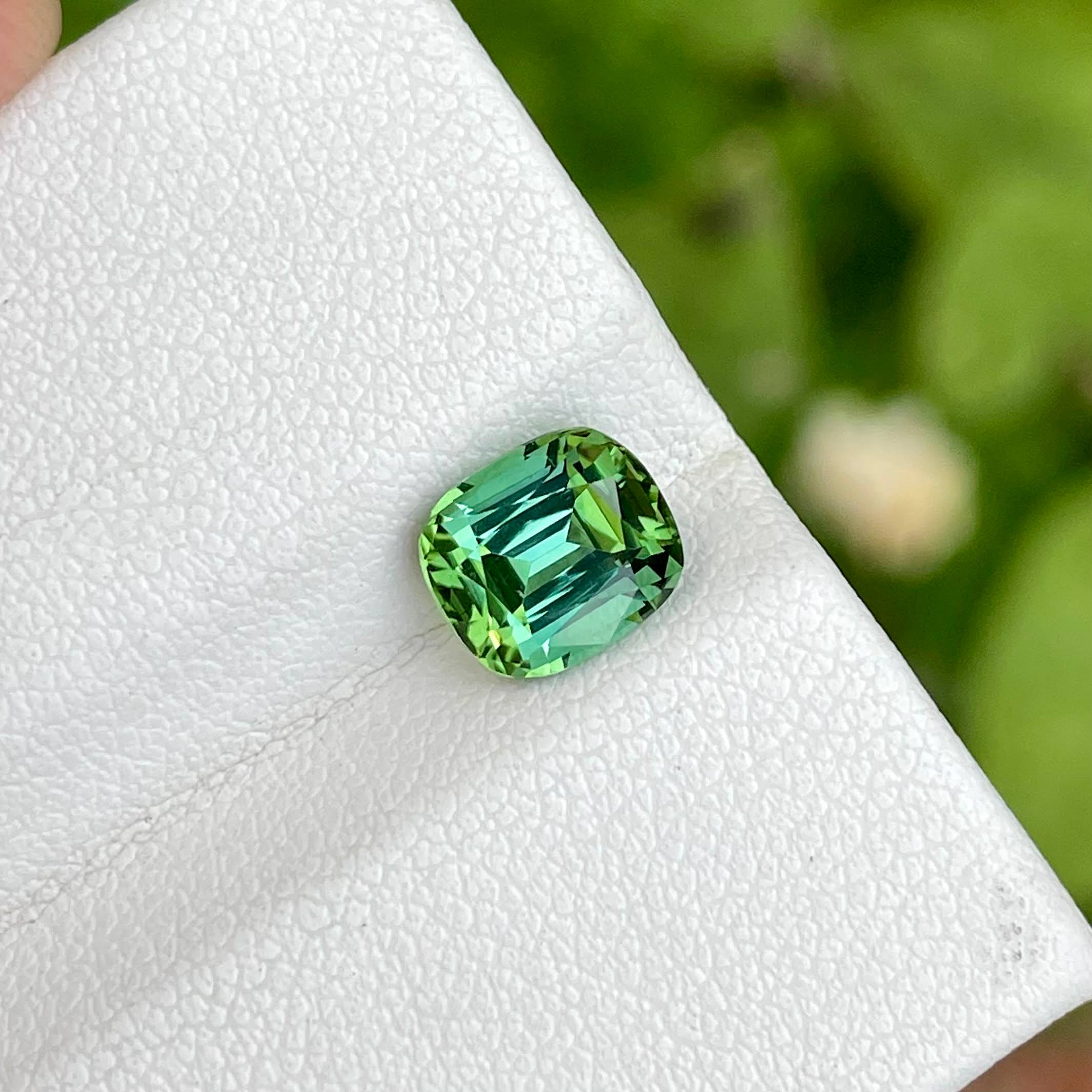 1.85 Carat Mint Green Tourmaline Stone