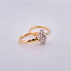 CAD Diamond Ring with 14k Gold