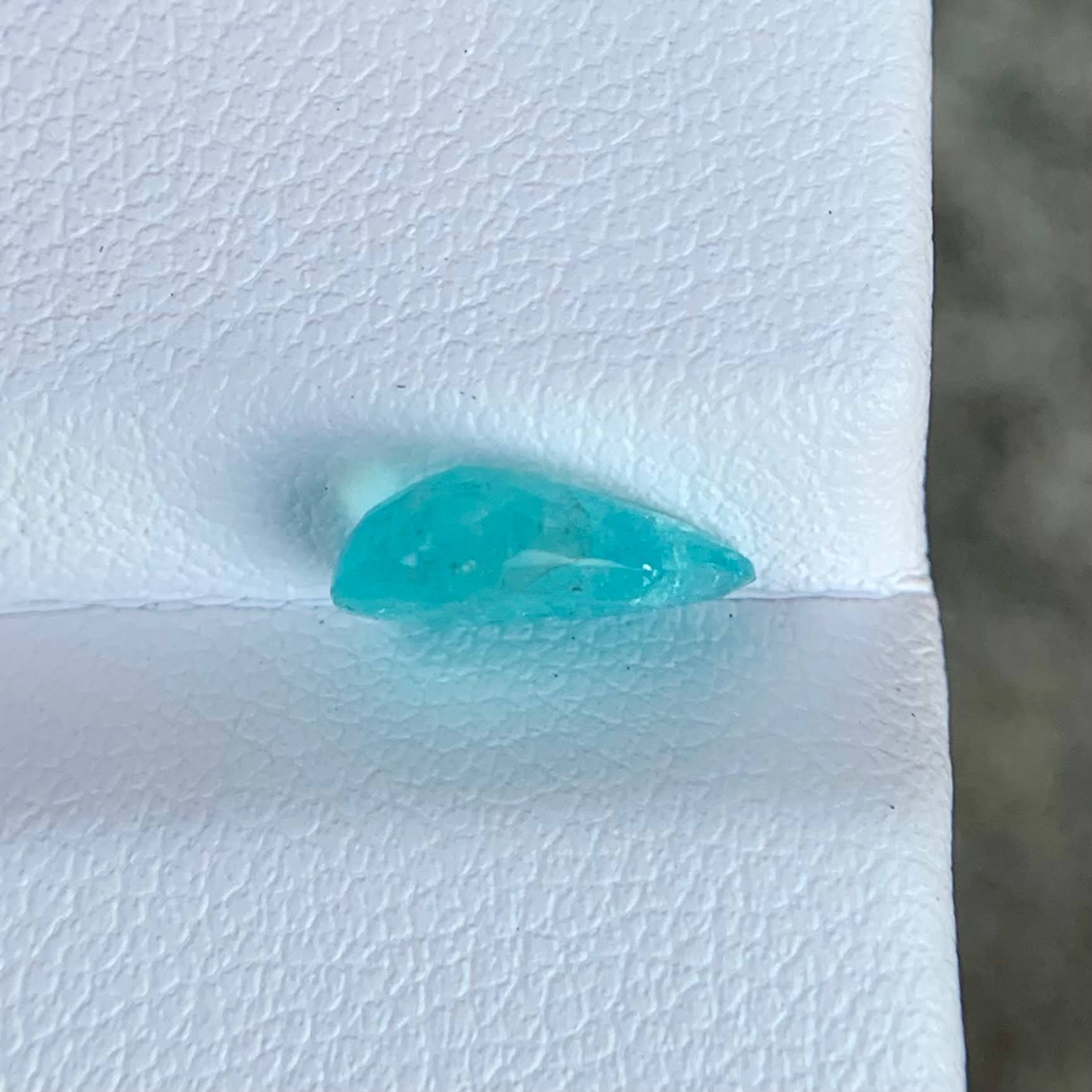 1.24 Ct ICA Certified Paraiba Tourmaline Pear