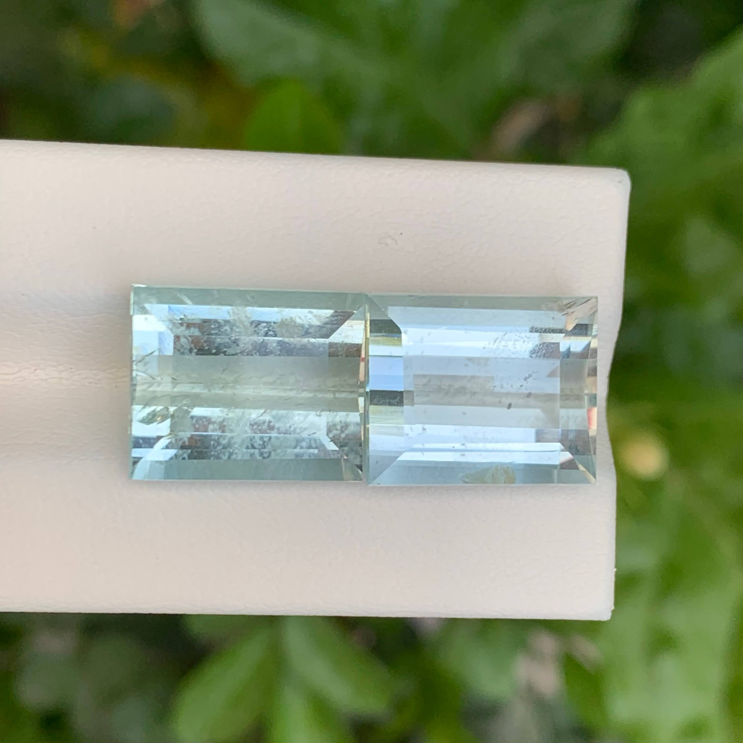 23.45 Carats Blue Aquamarine Pair Gems