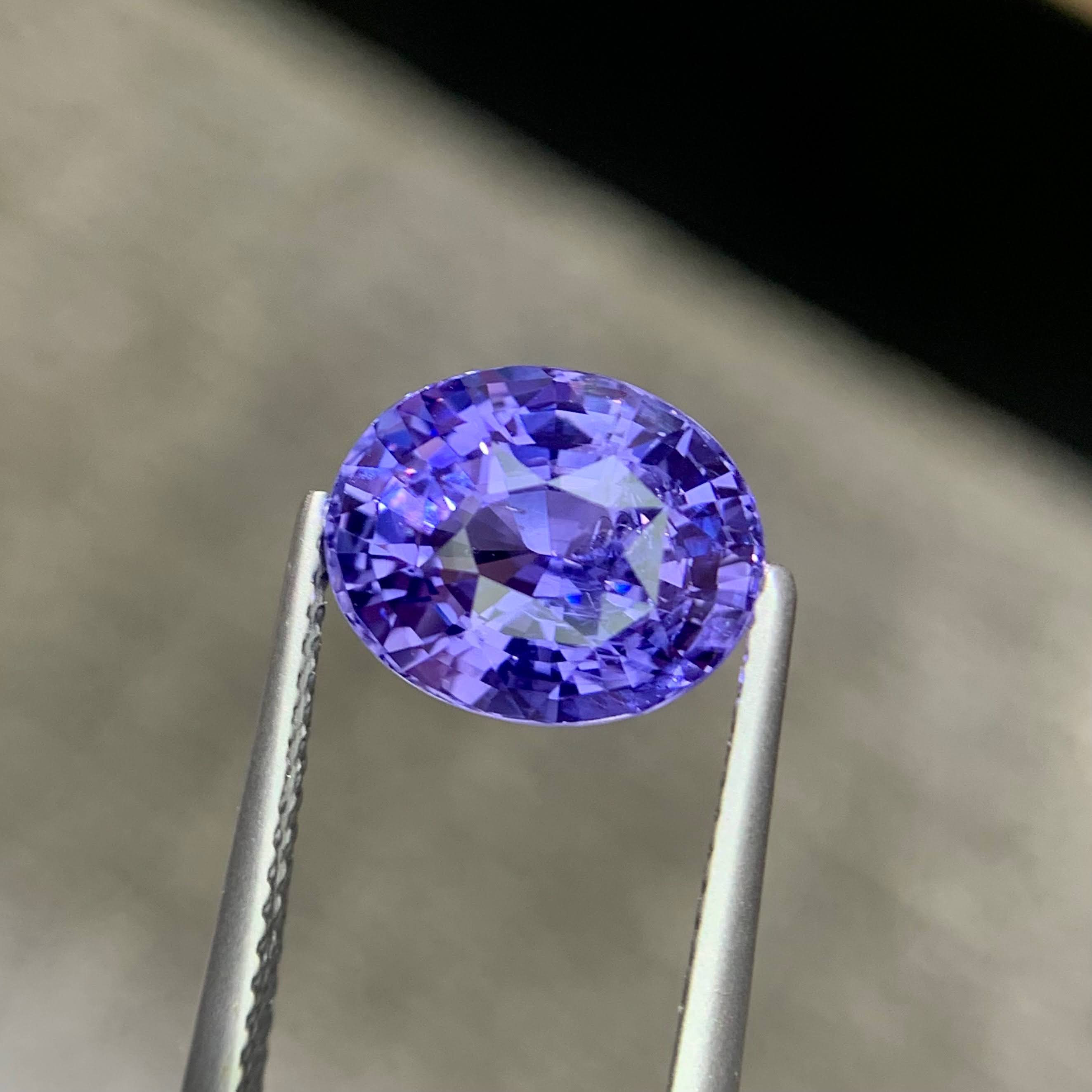 GIA Certified 5.16Ct Violet Blue Sapphire