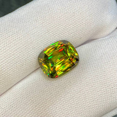 7.17Ct Fine Sphene Cushion Cut Loose Gem