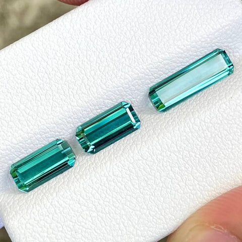 3 Piece Indicolite Tourmaline Set